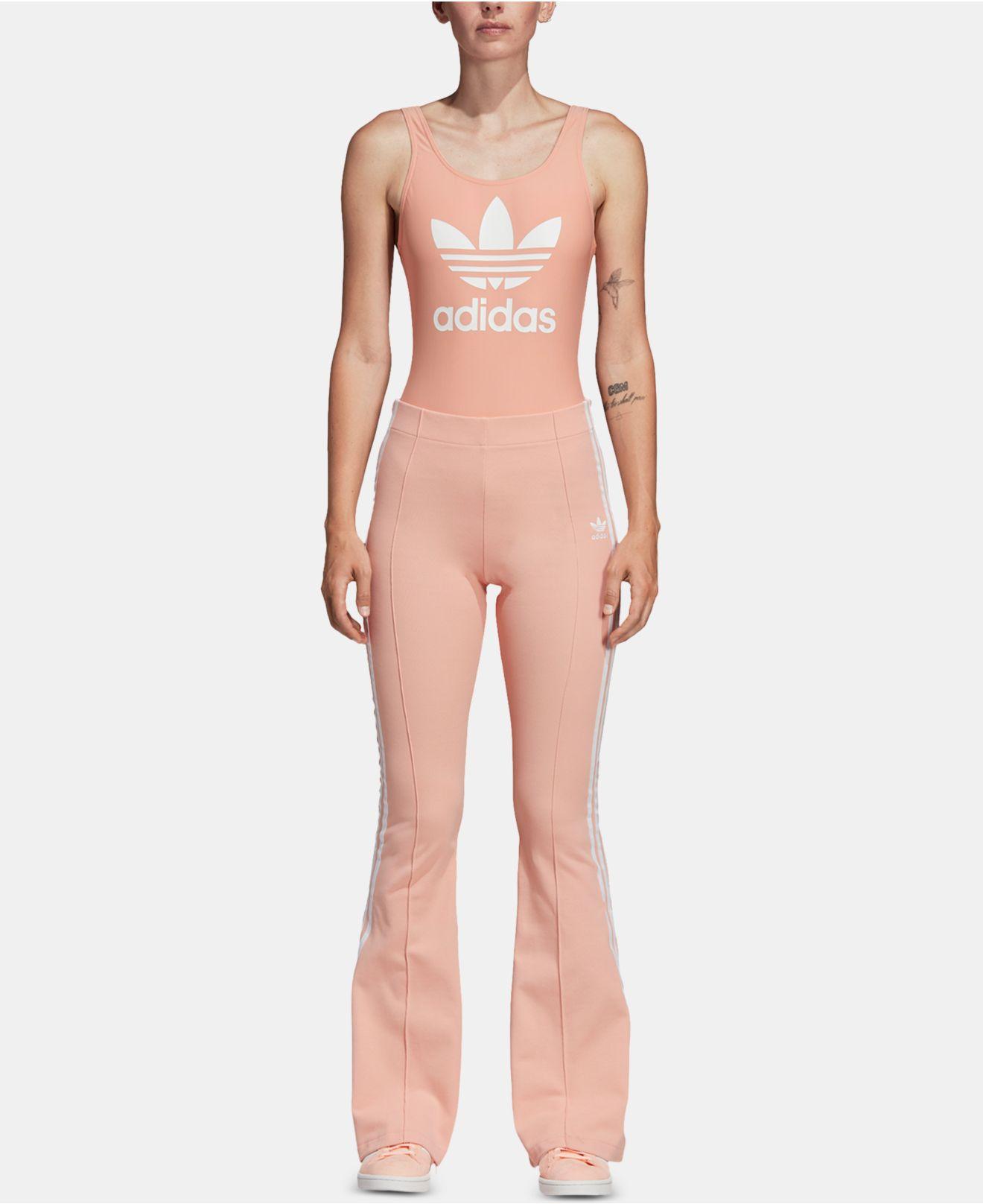 pink adidas bodysuit