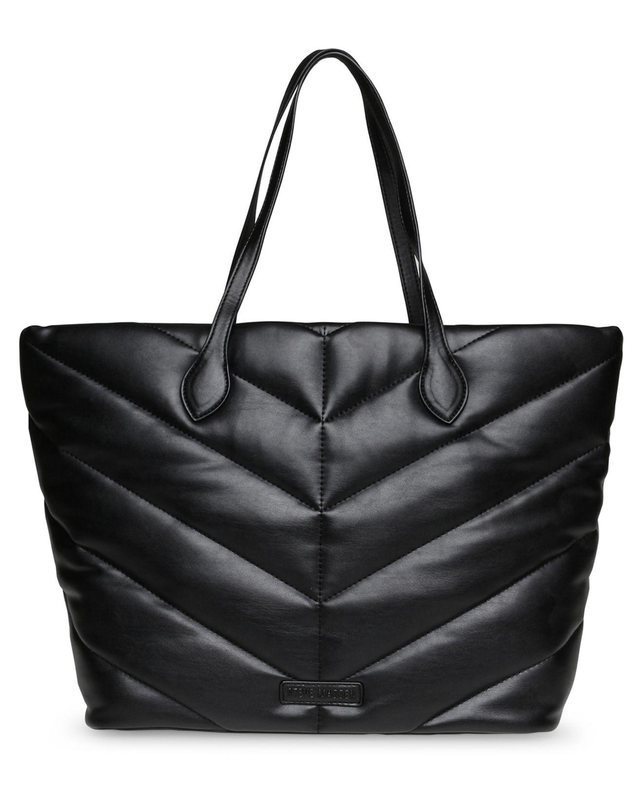 Steve Madden Bworking Quilted Tote Bag in Black | Lyst