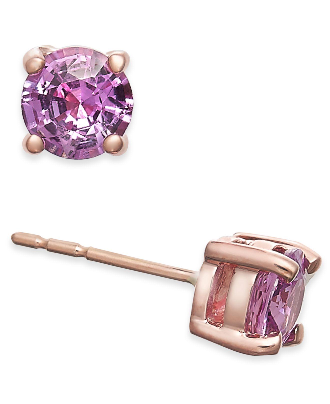 macy's black sapphire earrings