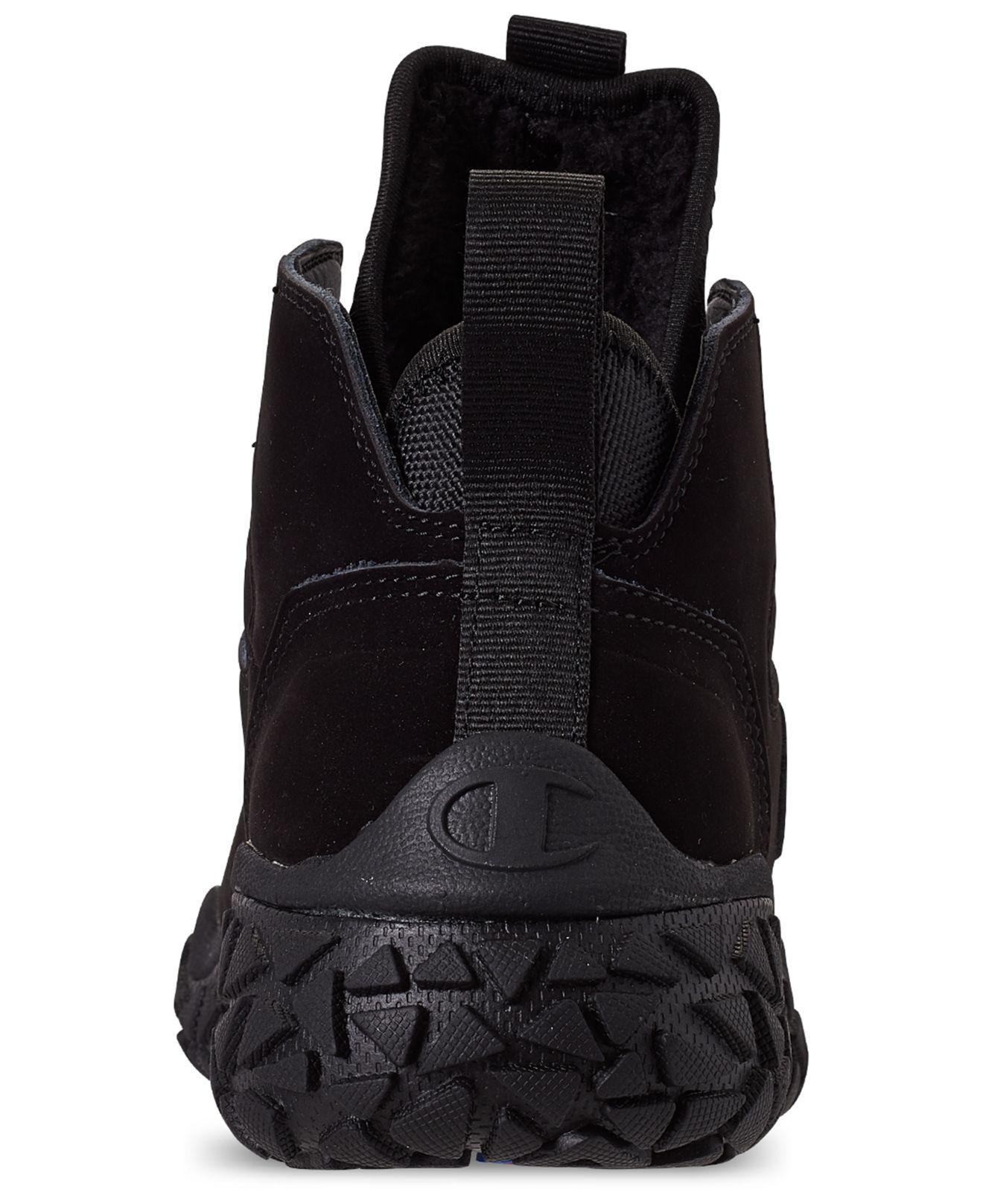 men's champion tank grid mid athletic sneaker boots