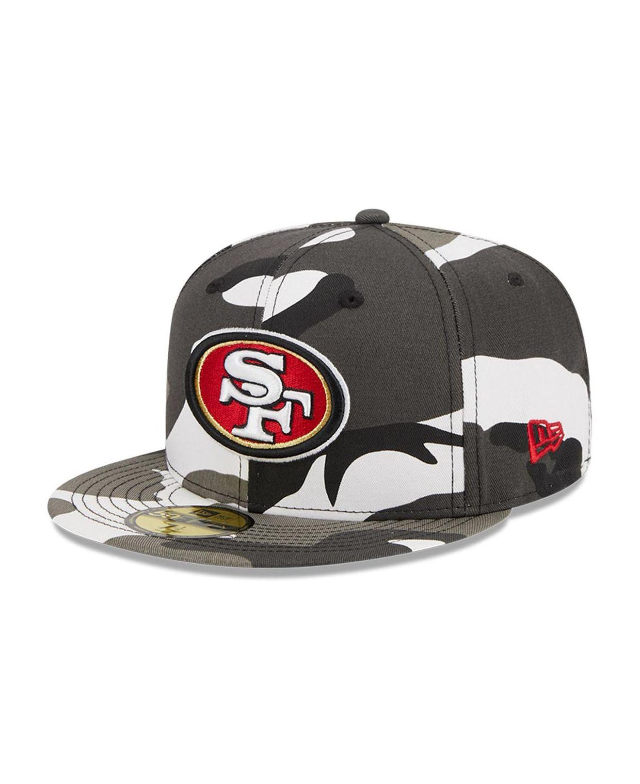 Men's New Era Stone/Scarlet San Francisco 49ers 2023 Salute to Service Low Profile 59FIFTY Fitted Hat