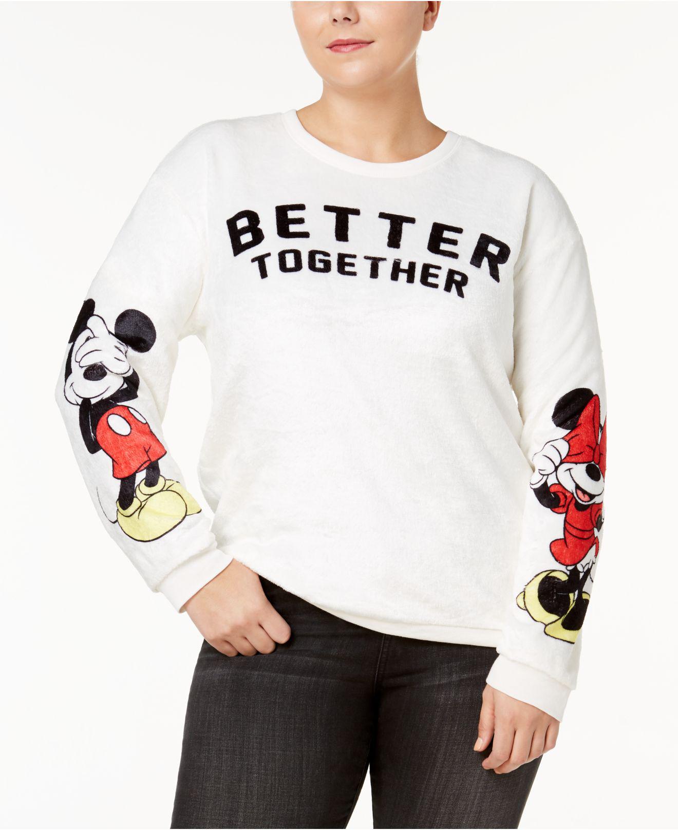 plus size minnie mouse sweatshirt