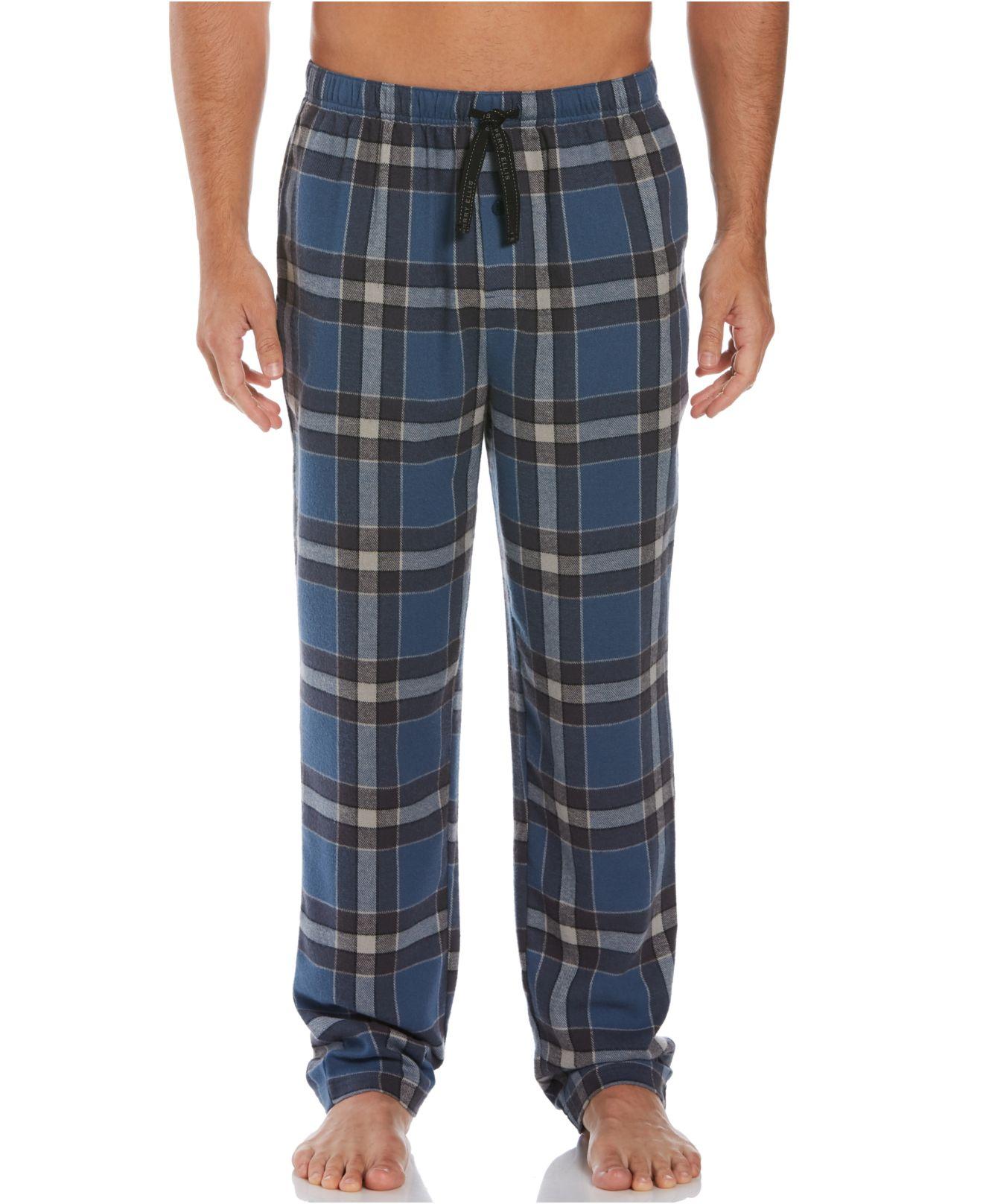 Perry Ellis Portfolio Fleece Relaxed-fit Large Plaid Flannel Pajama ...