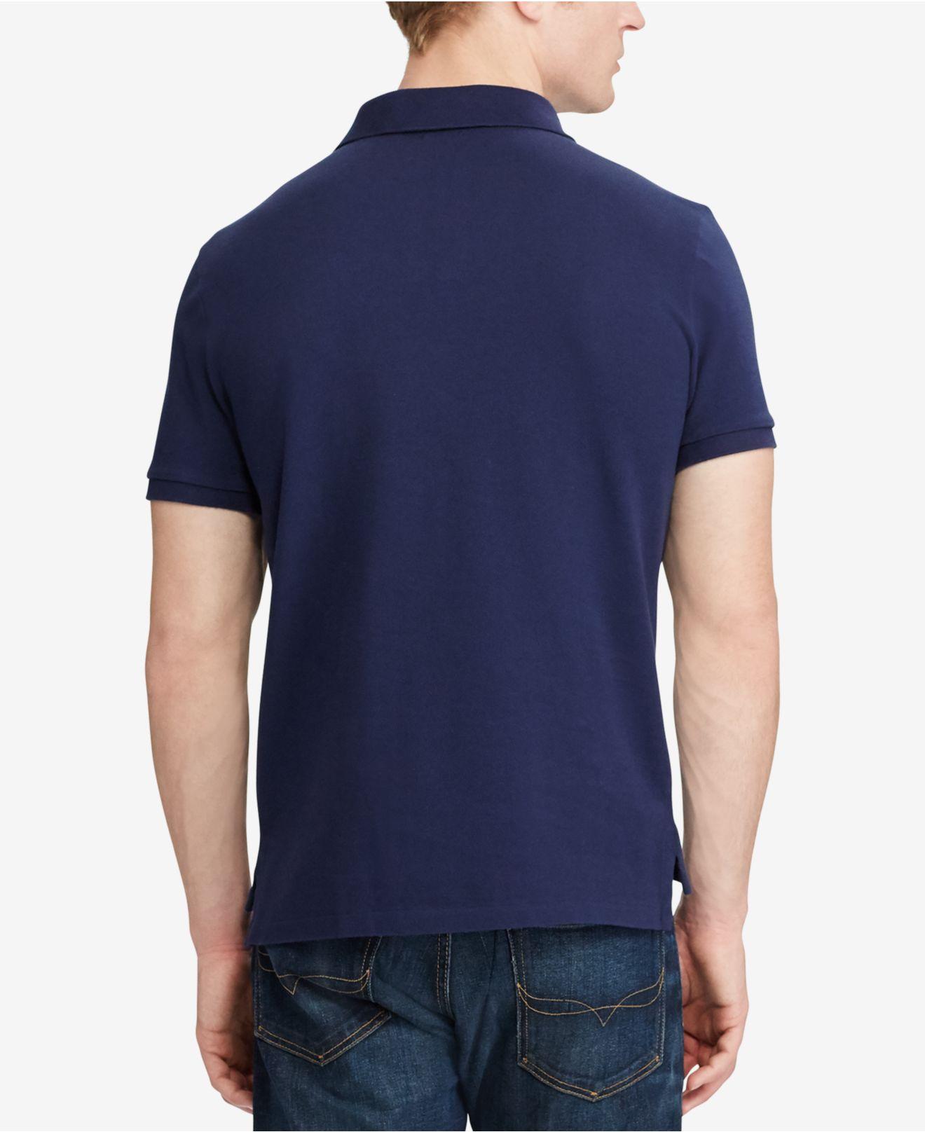 men's custom slim fit mesh polo