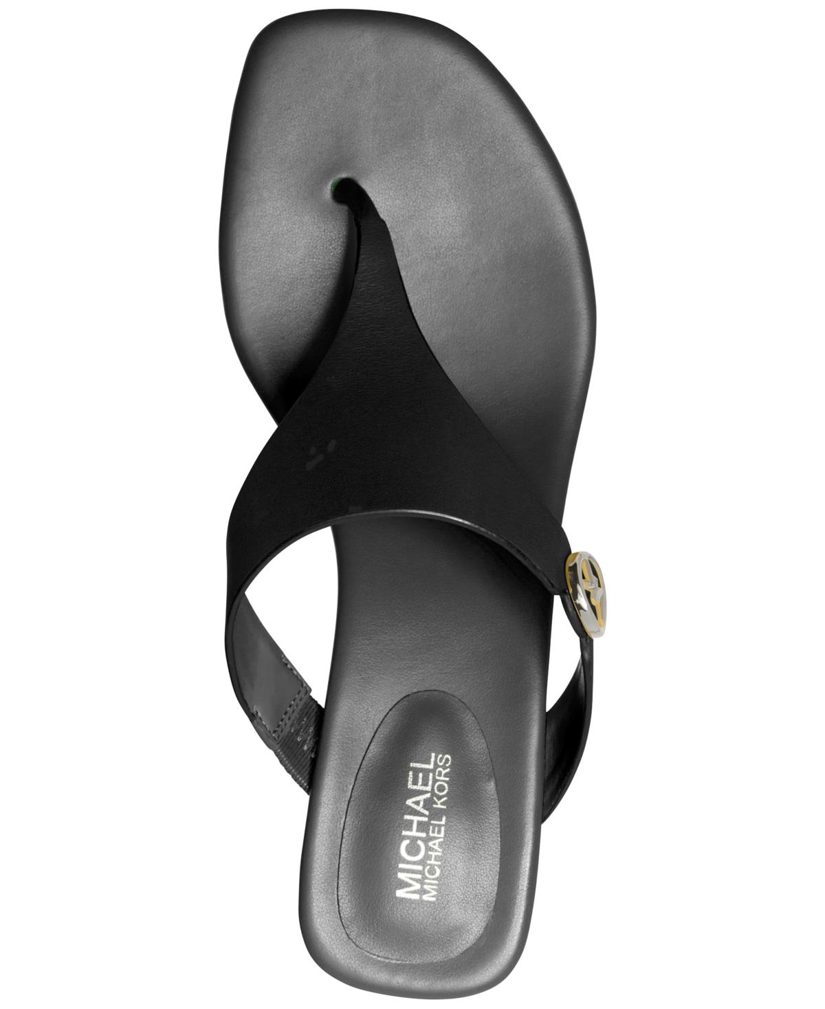 Michael Kors Michael Mmk Lucinda Kitten-heel Sandals in Black Lyst