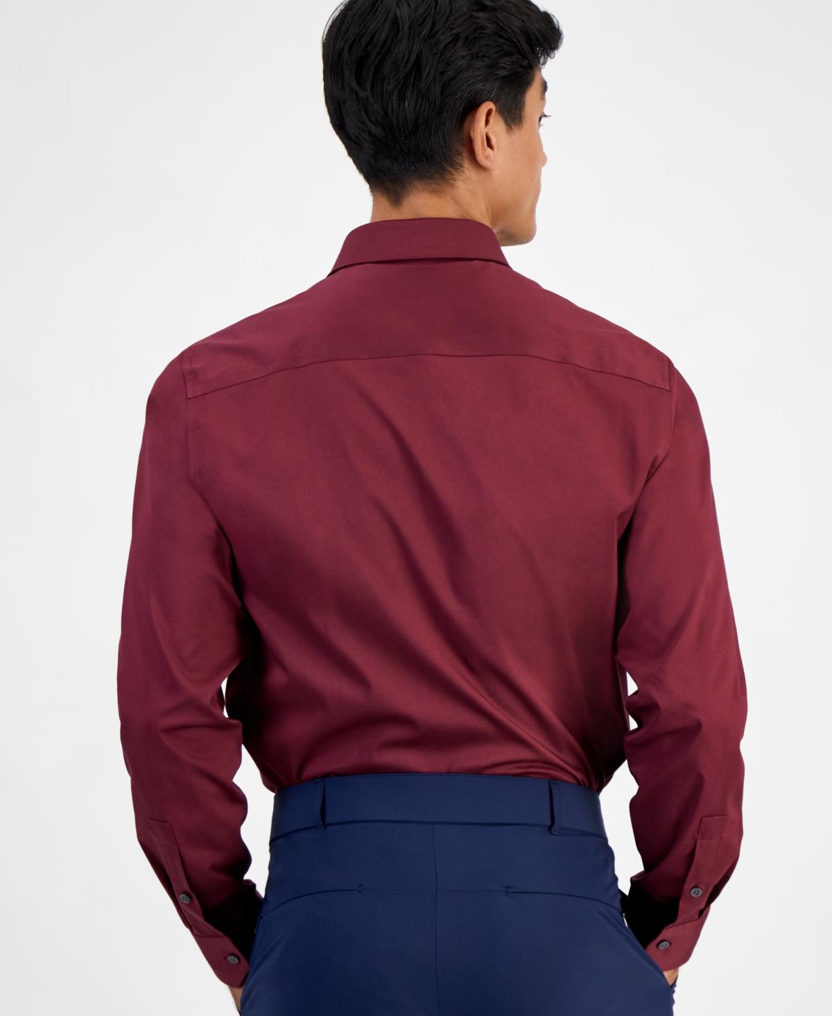 slim fit dress slacks Alfani Men's Slim-Fit Solid Dress Shirt – DiscountStore