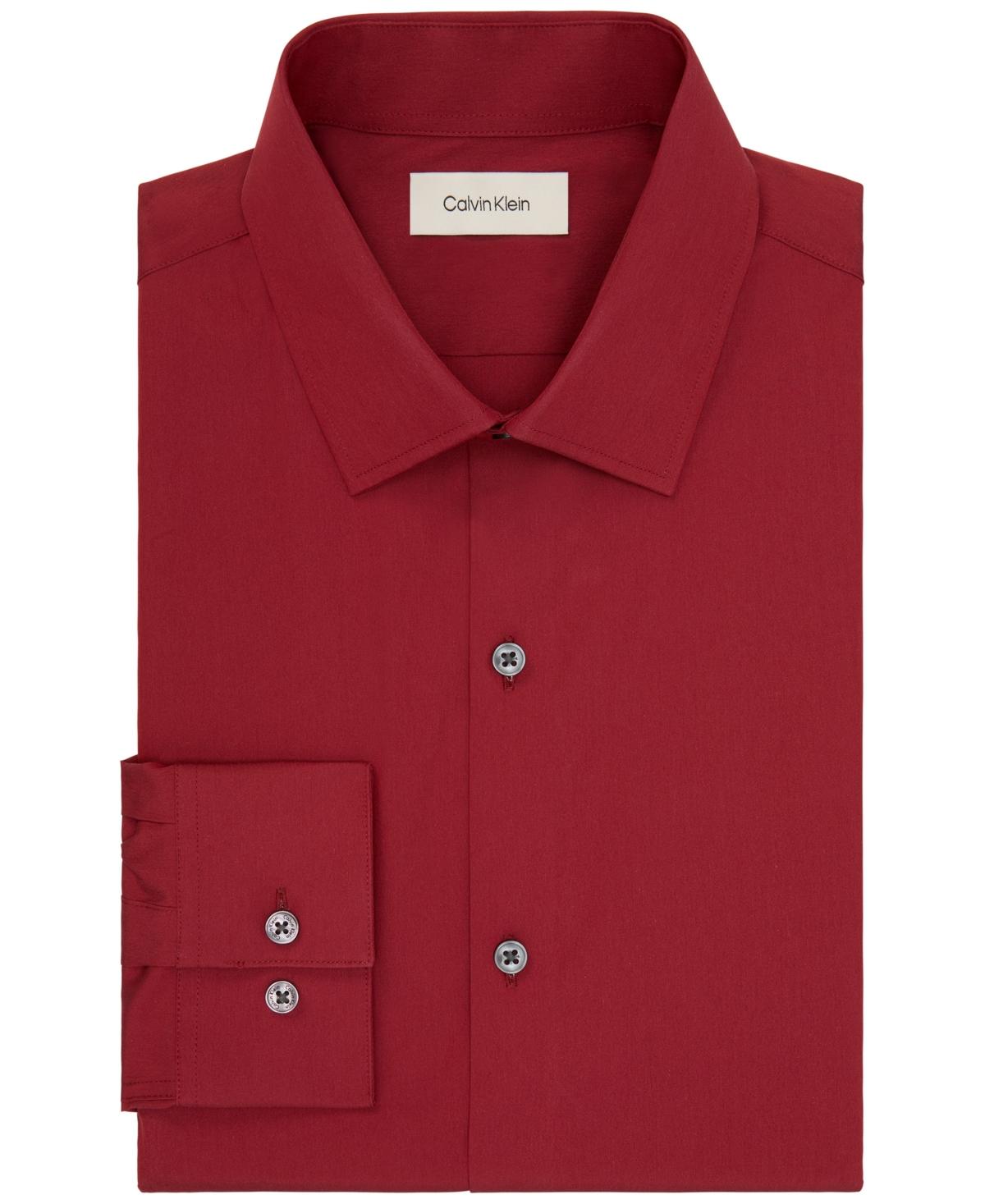 calvin klein red dress shirt Amazon.com: Calvin Klein Slim Fit Performance Dress Shirt Burgundy :  Clothing, Shoes & Jewelry