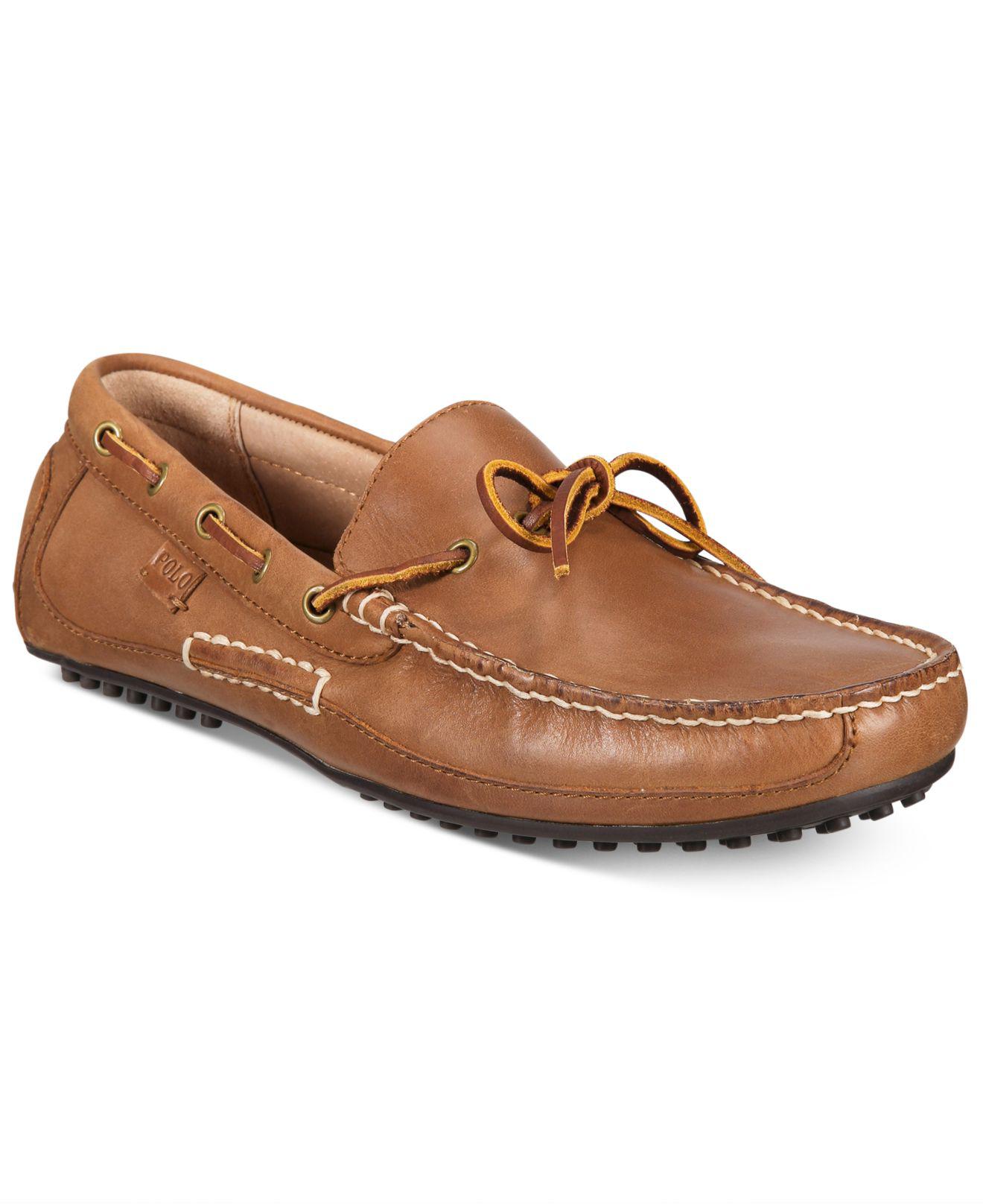 Underholde Instruere Fearless Polo Ralph Lauren Men's Wynding Driving Loafers in Brown for Men | Lyst