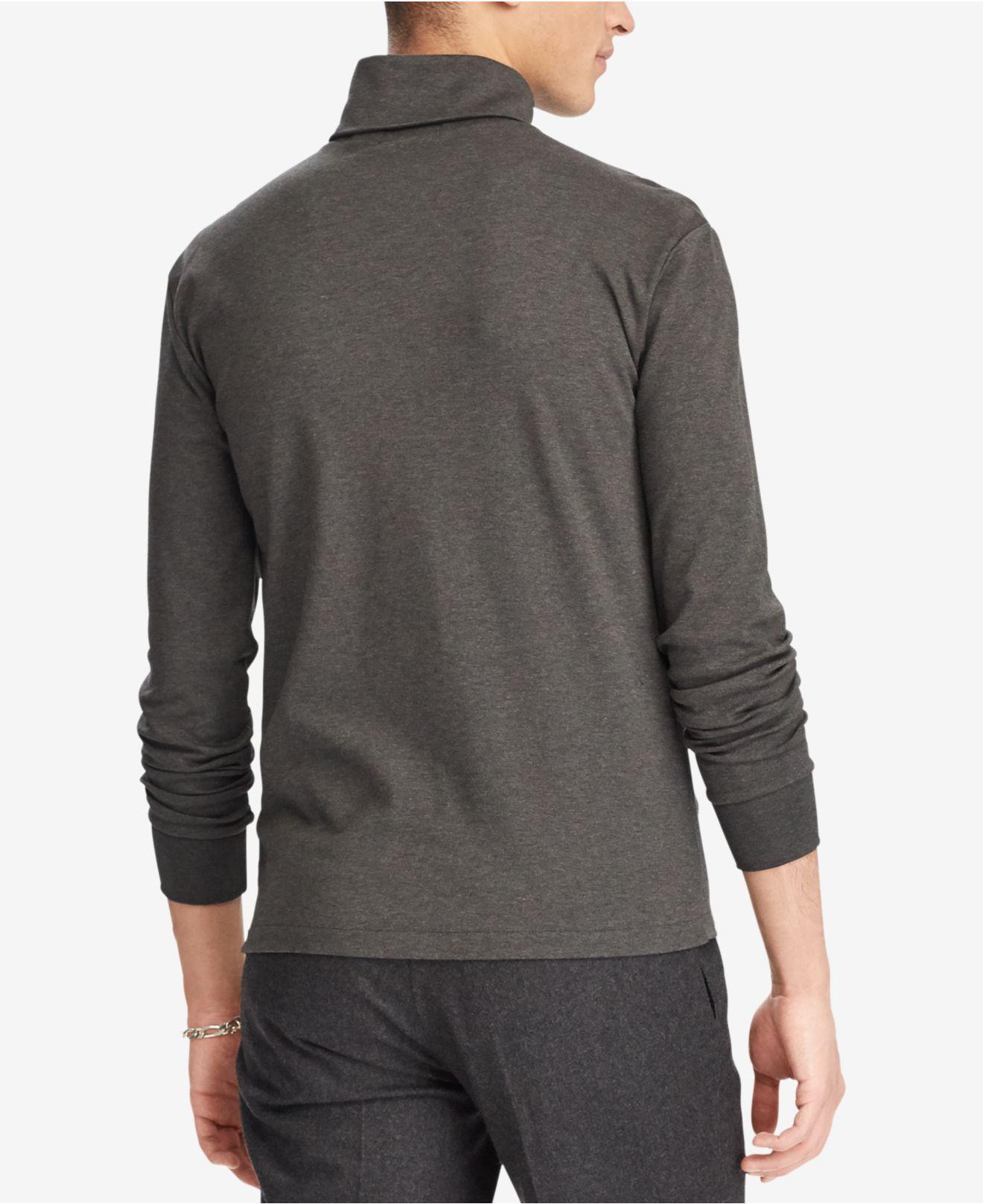 Polo Ralph Lauren Cotton Men's Softtouch Turtleneck Shirt in Gray for Men Lyst