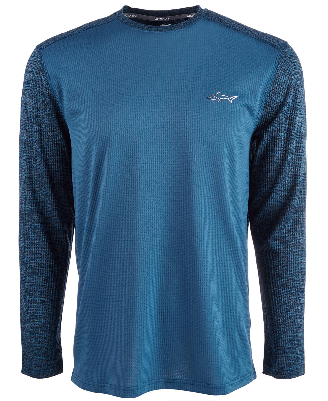 Greg Norman Synthetic Thermal Shirt, Created For Macy's in Blue for Men