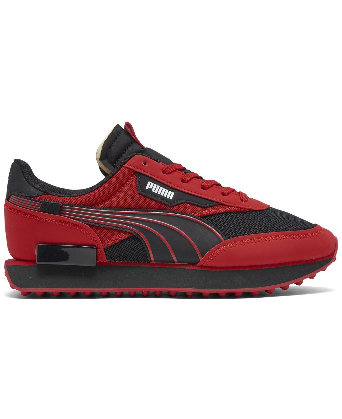 Puma future rider store red and black