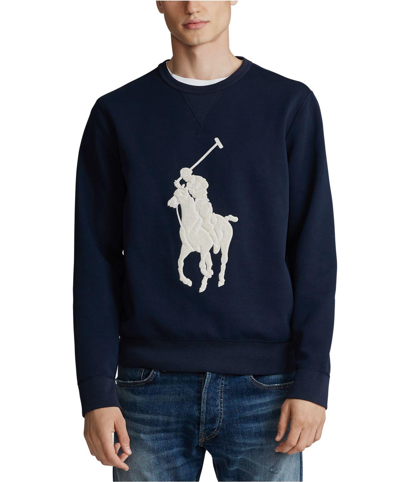 Polo Ralph Lauren Synthetic Double-knit Big Pony Crew Neck 