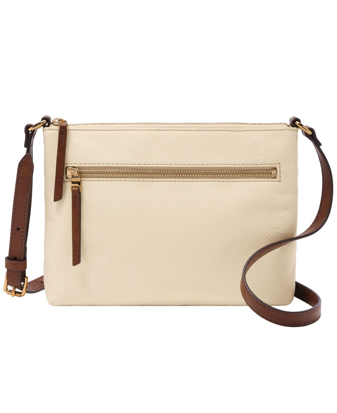 Fossil Fiona East West Mini Crossbody Bag in Natural Lyst