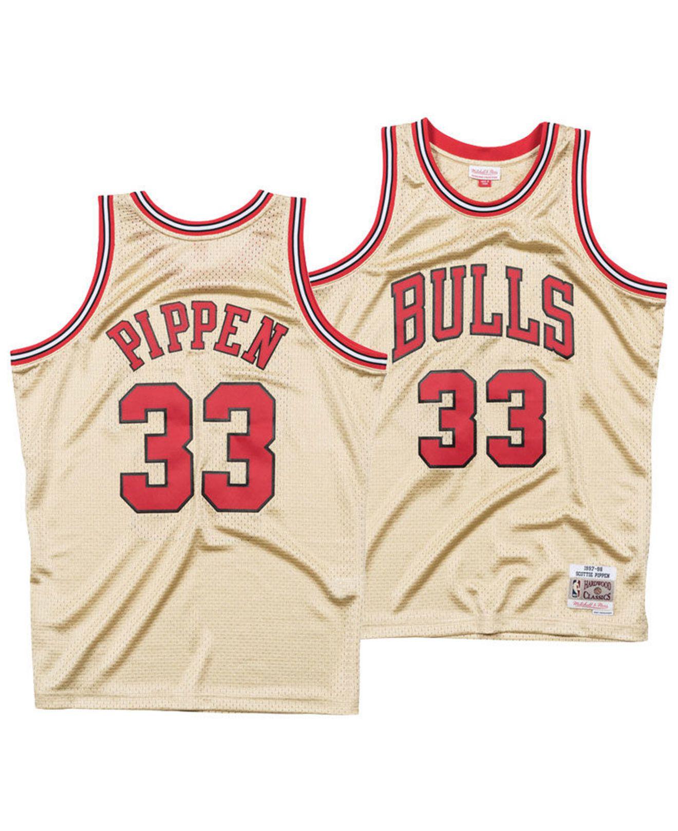 chicago bulls gold jersey