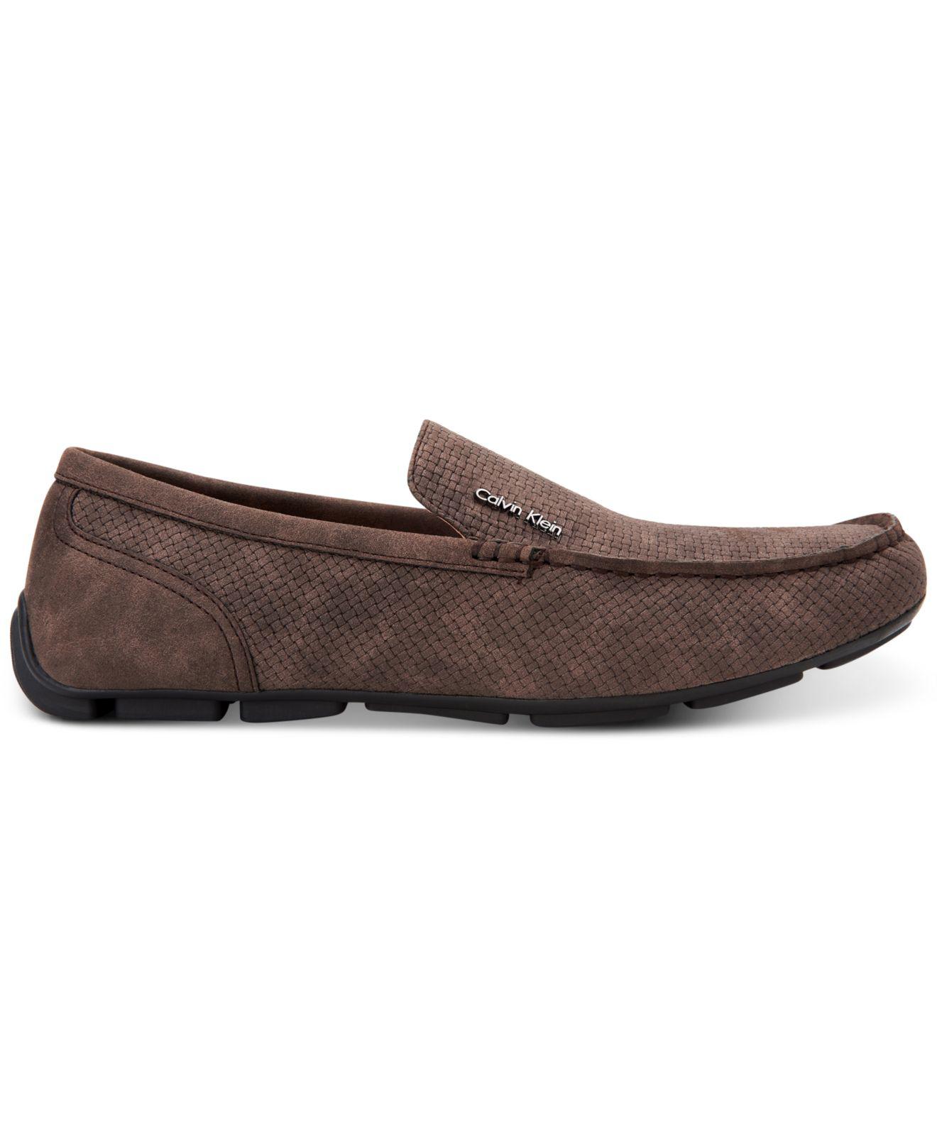 calvin klein manny nubuck drivers