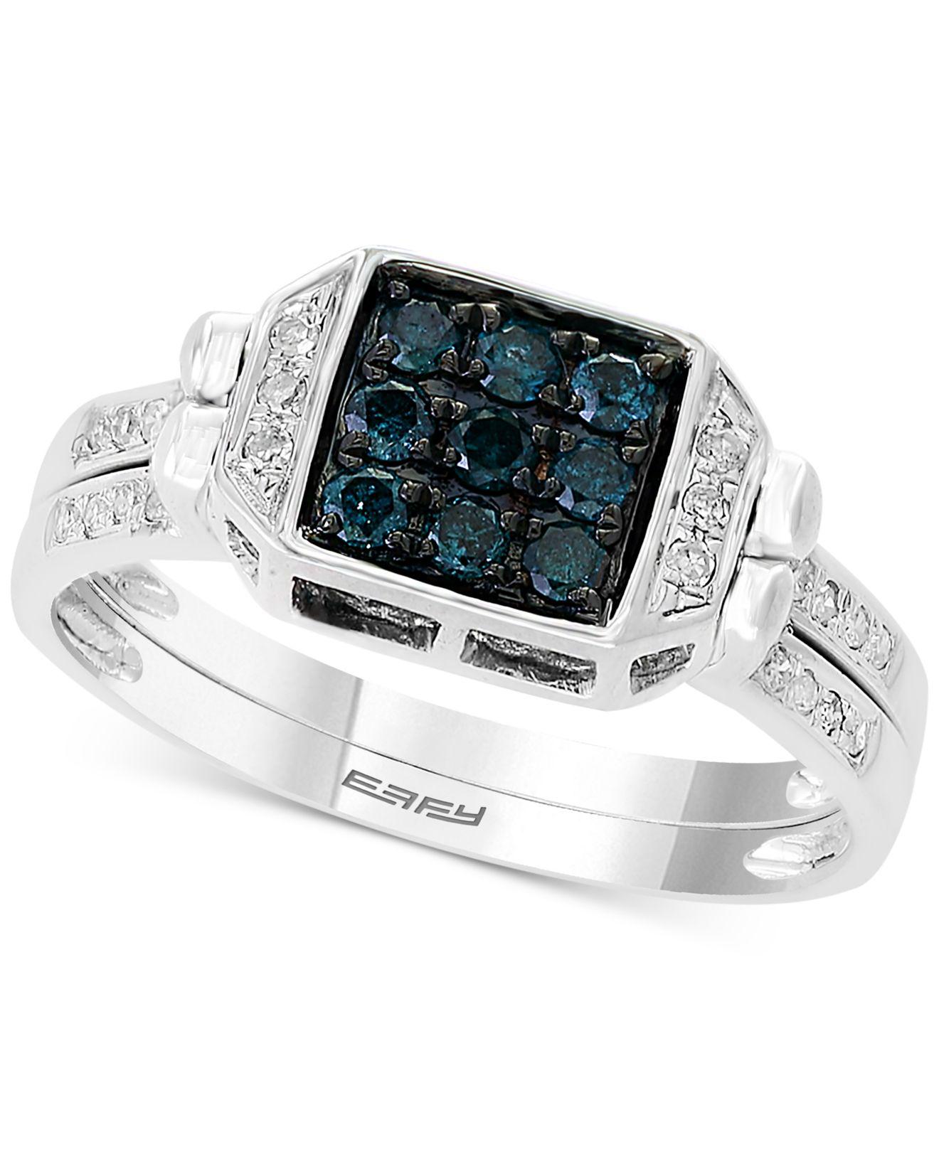 Effy Effy® Diamond Twoway Flip Ring (3/4 Ct. T.w.) In 14k White Gold