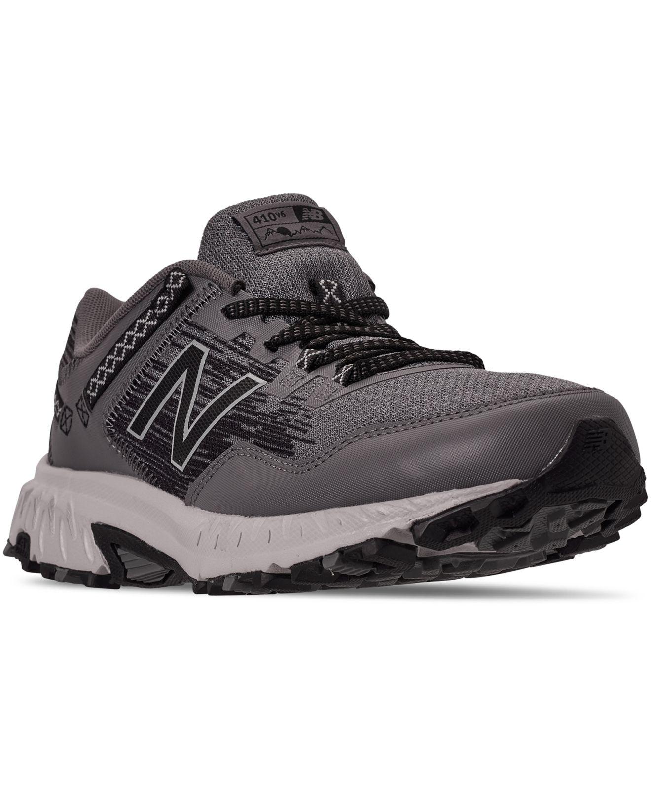 New Balance 410 V6 Trail Running Sneakers From Finish Line in Black for