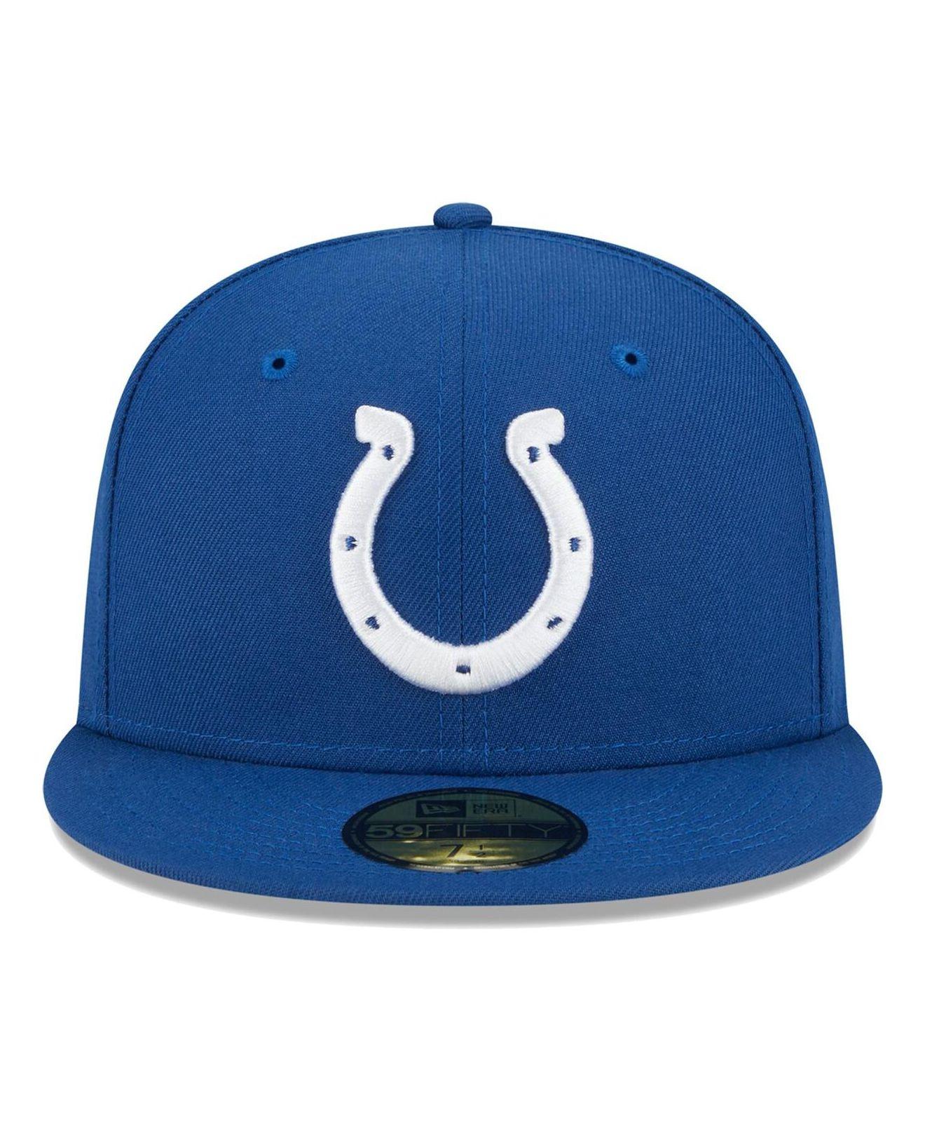 KTZ Royal Indianapolis Colts Main 59fifty Fitted Hat in Blue for