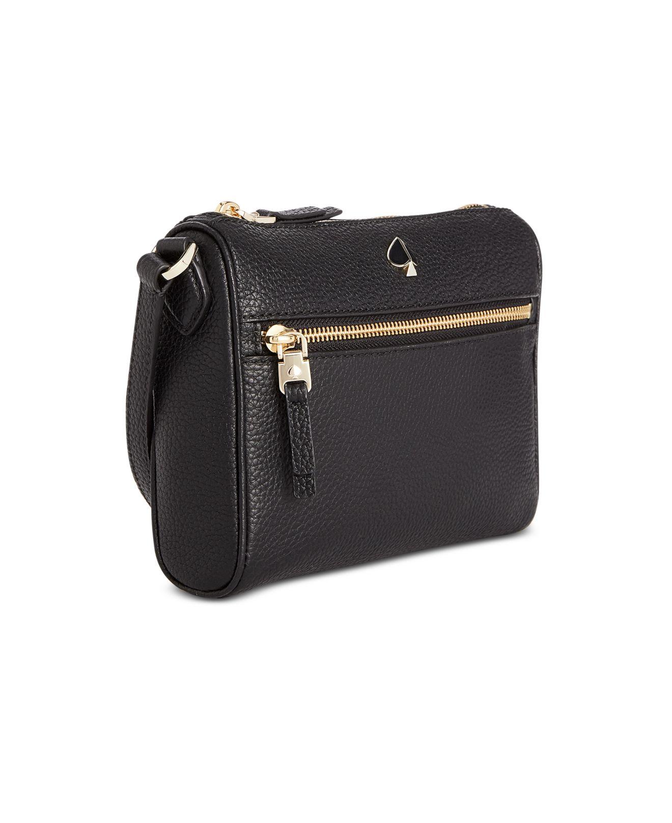polly pebble leather crossbody