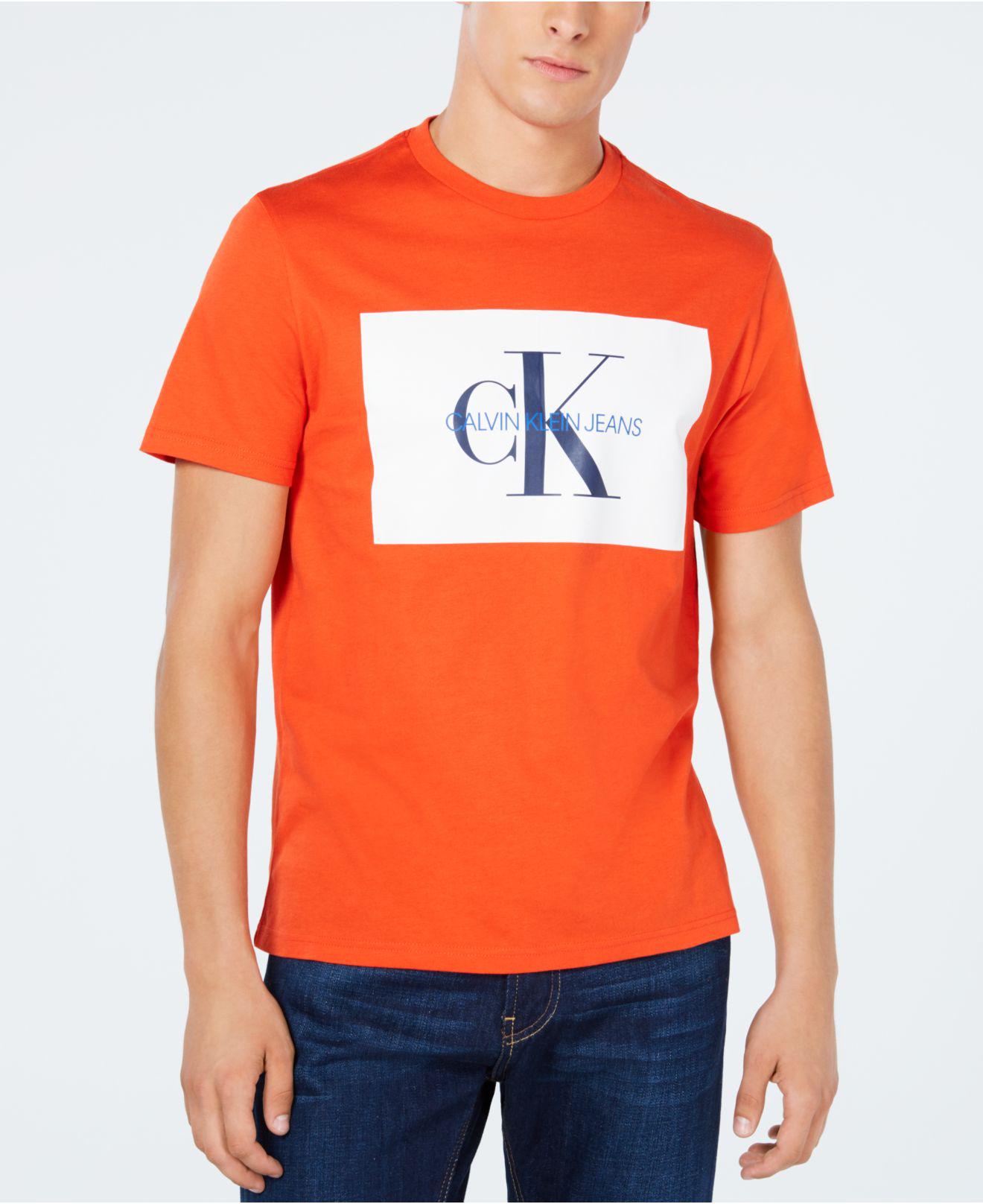 calvin klein t shirt orange