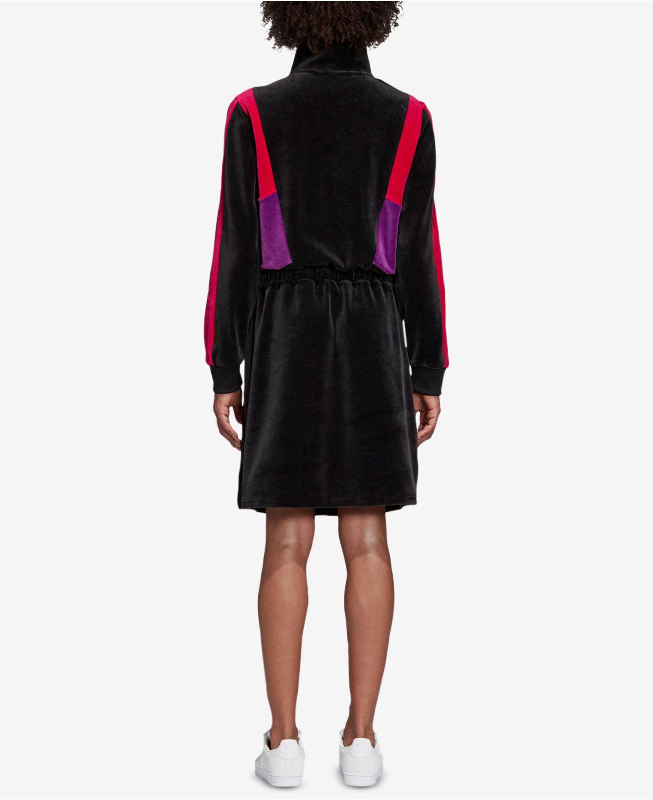 velvet adidas dress