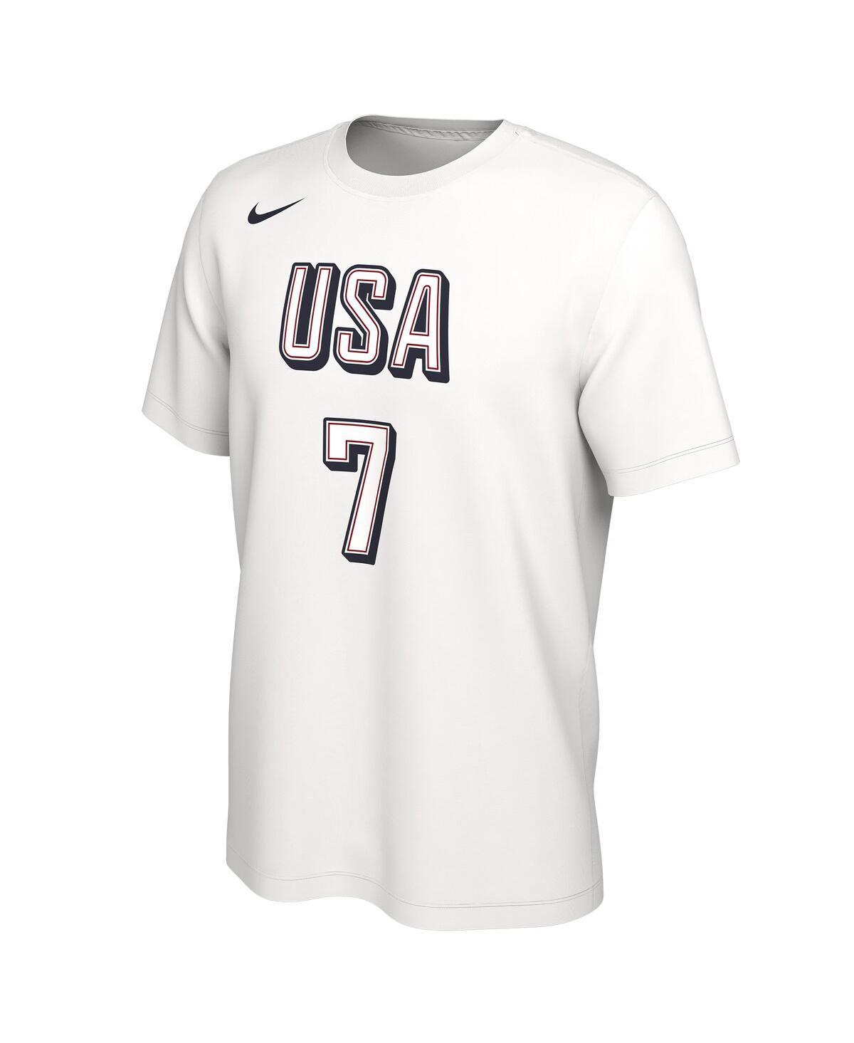Nike Kevin Durant Usa Basketball 2024 Summer Olympics Name Number T shirt in White for Men Lyst