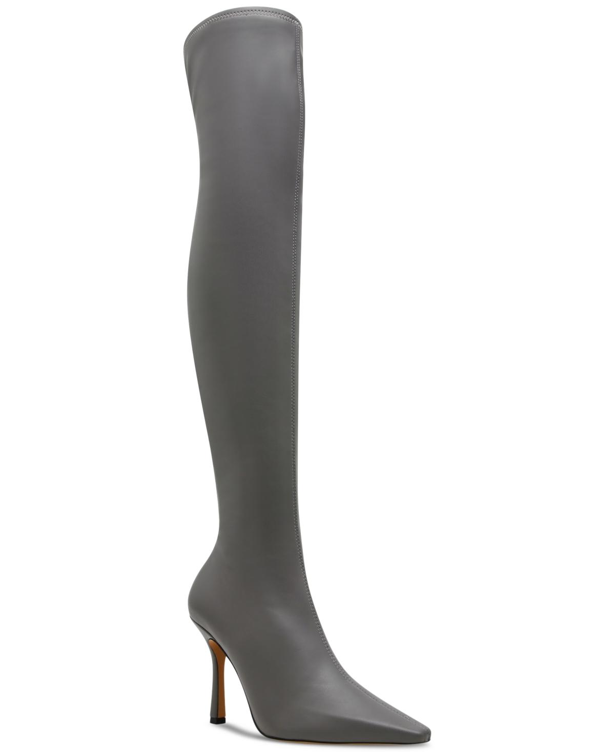 Steve madden grey over the knee boots deals
