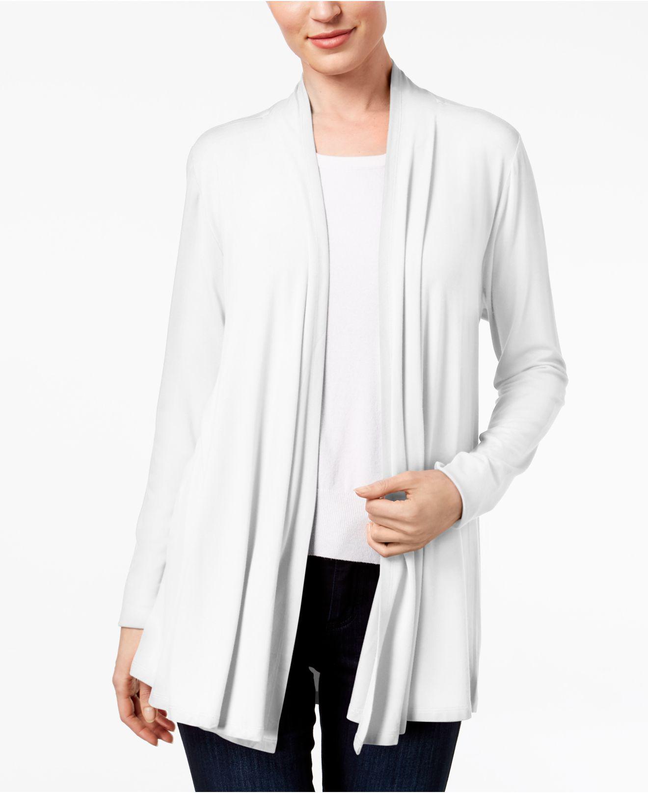 macys white cardigan