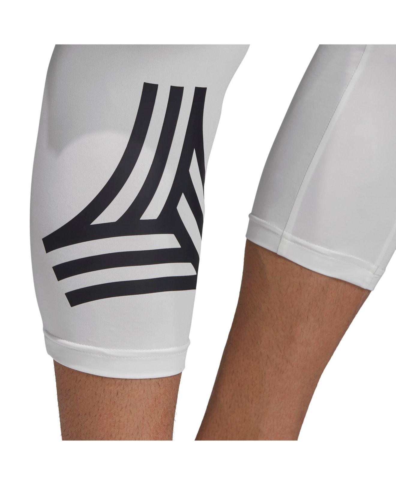 adidas Soccer Shorts With Built In Running Tights in White for Men Lyst