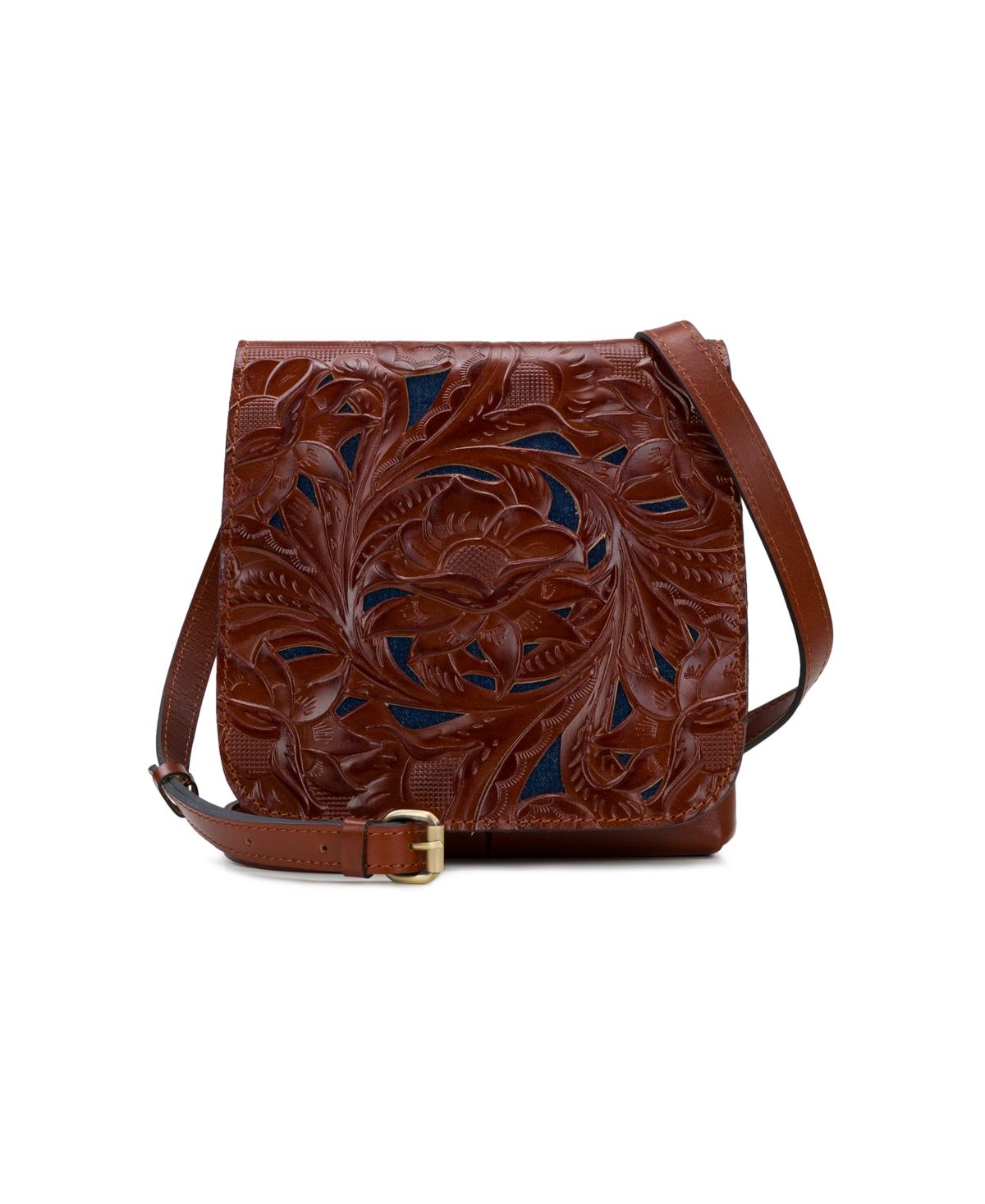 Patricia Nash Women's Granada Flap Crossbody Bag - Full Grain Leather With Multiple Pockets