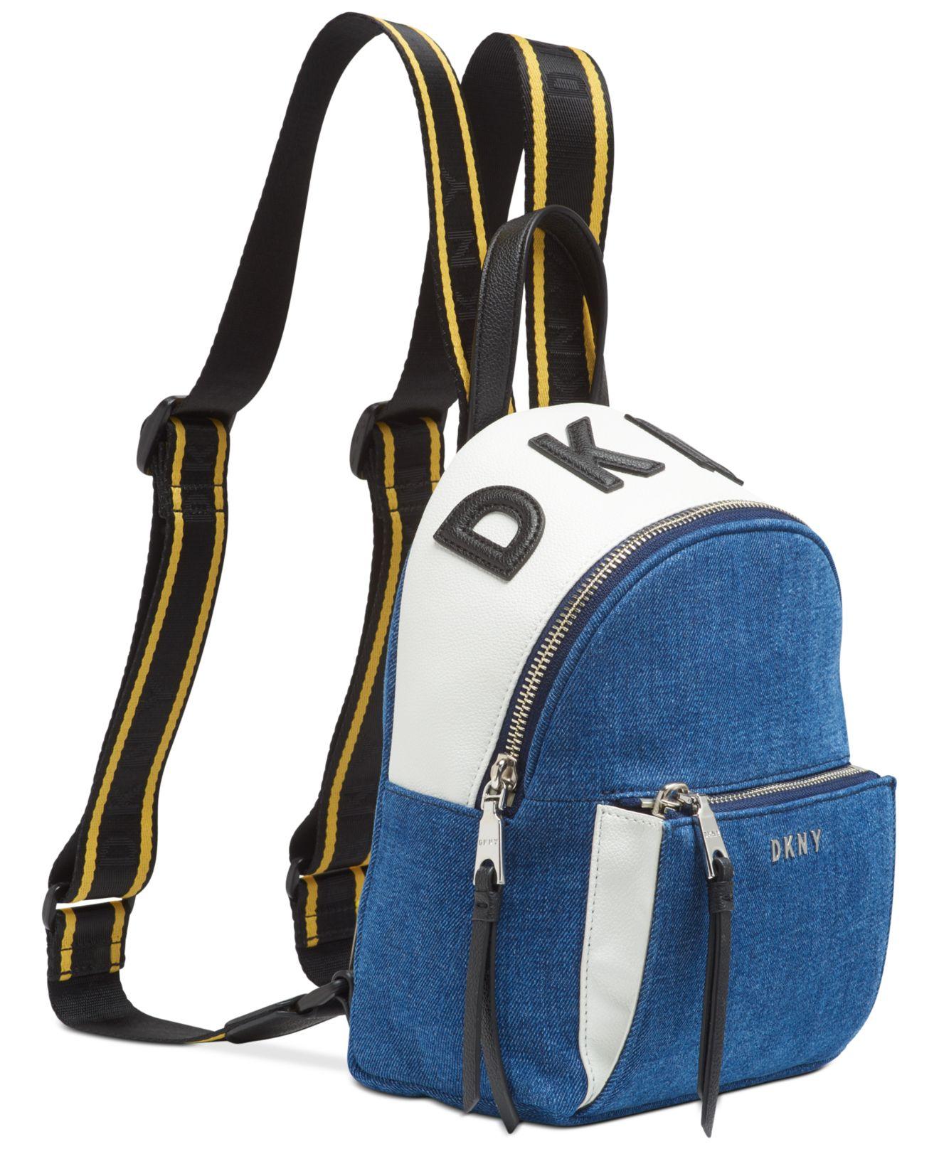 DKNY Kayla Denim Backpack in Blue Lyst