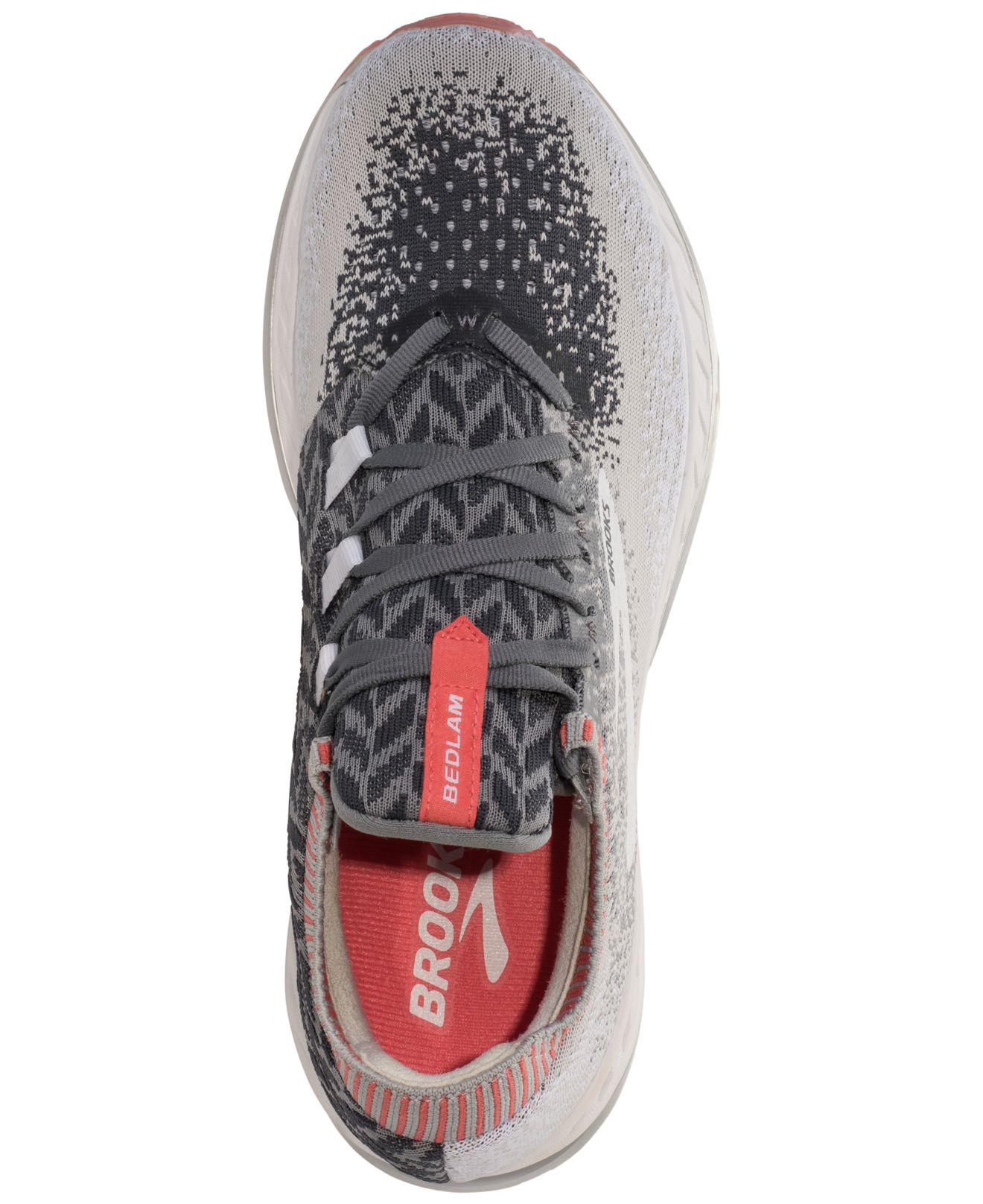 brooks bedlam grey coral white