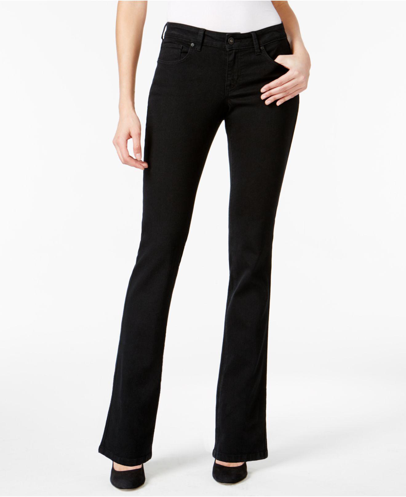 Style & Co. Denim Curvy-fit Modern Bootcut Jeans, Stream Wash in Black ...