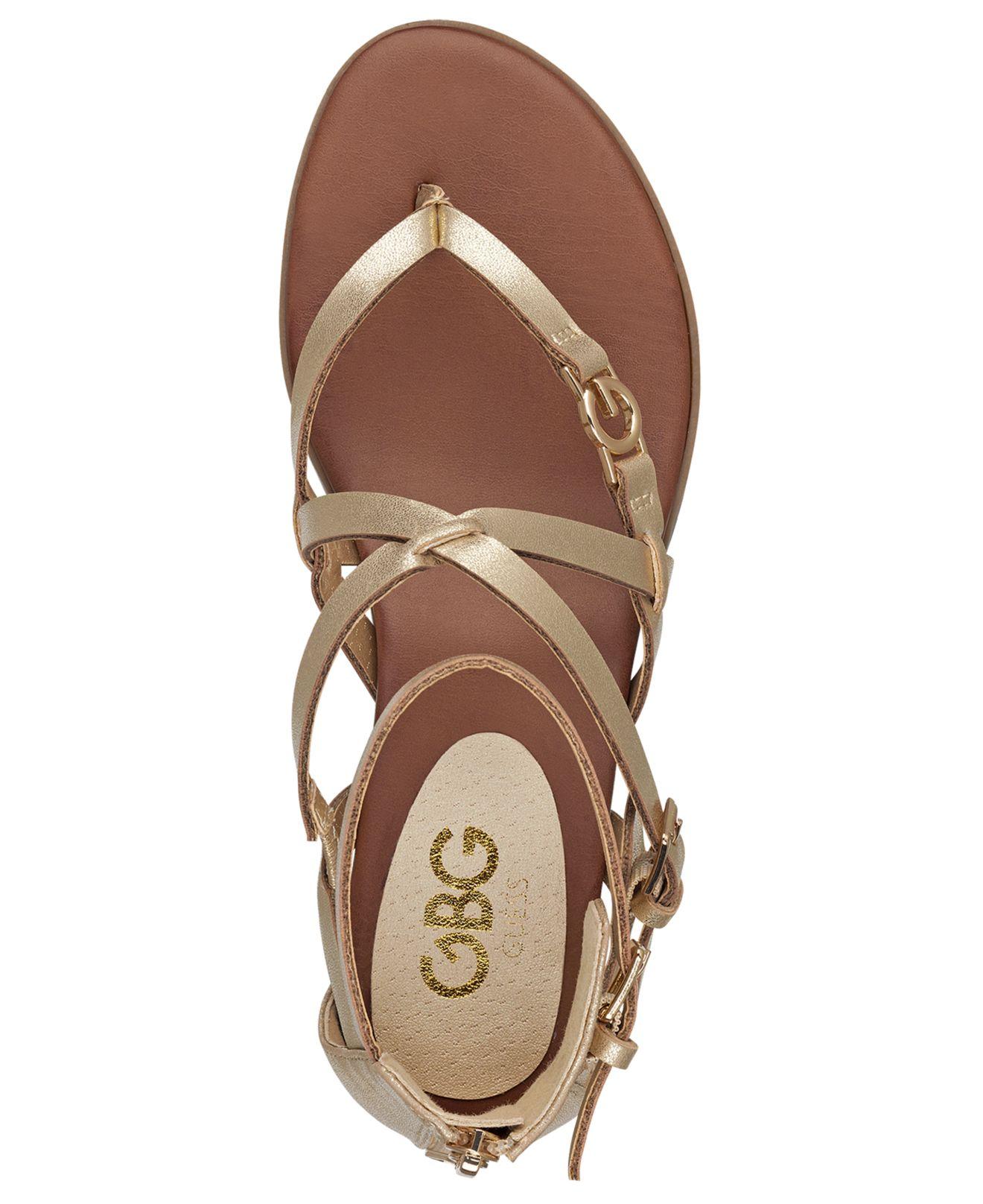 g by guess carlyn flat sandals