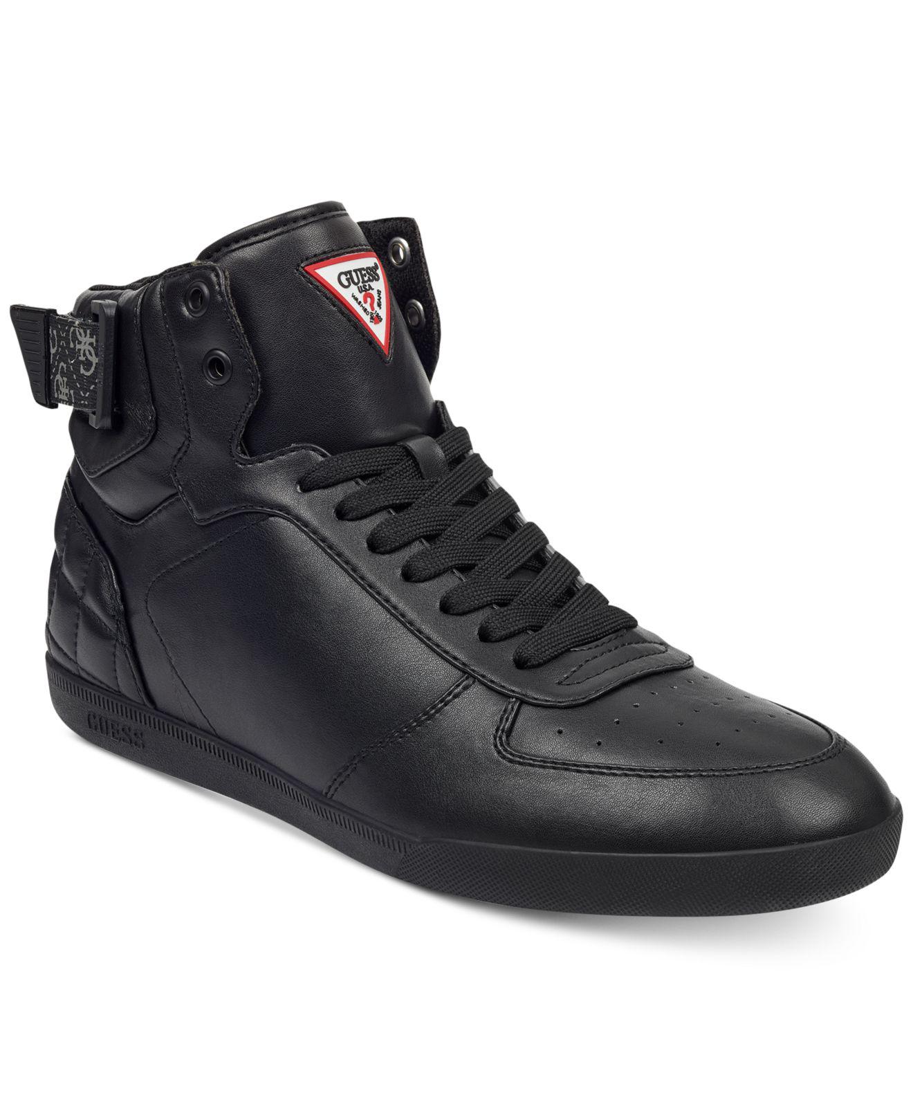Guess Fitz High-top Sneakers in Black for Men - Lyst