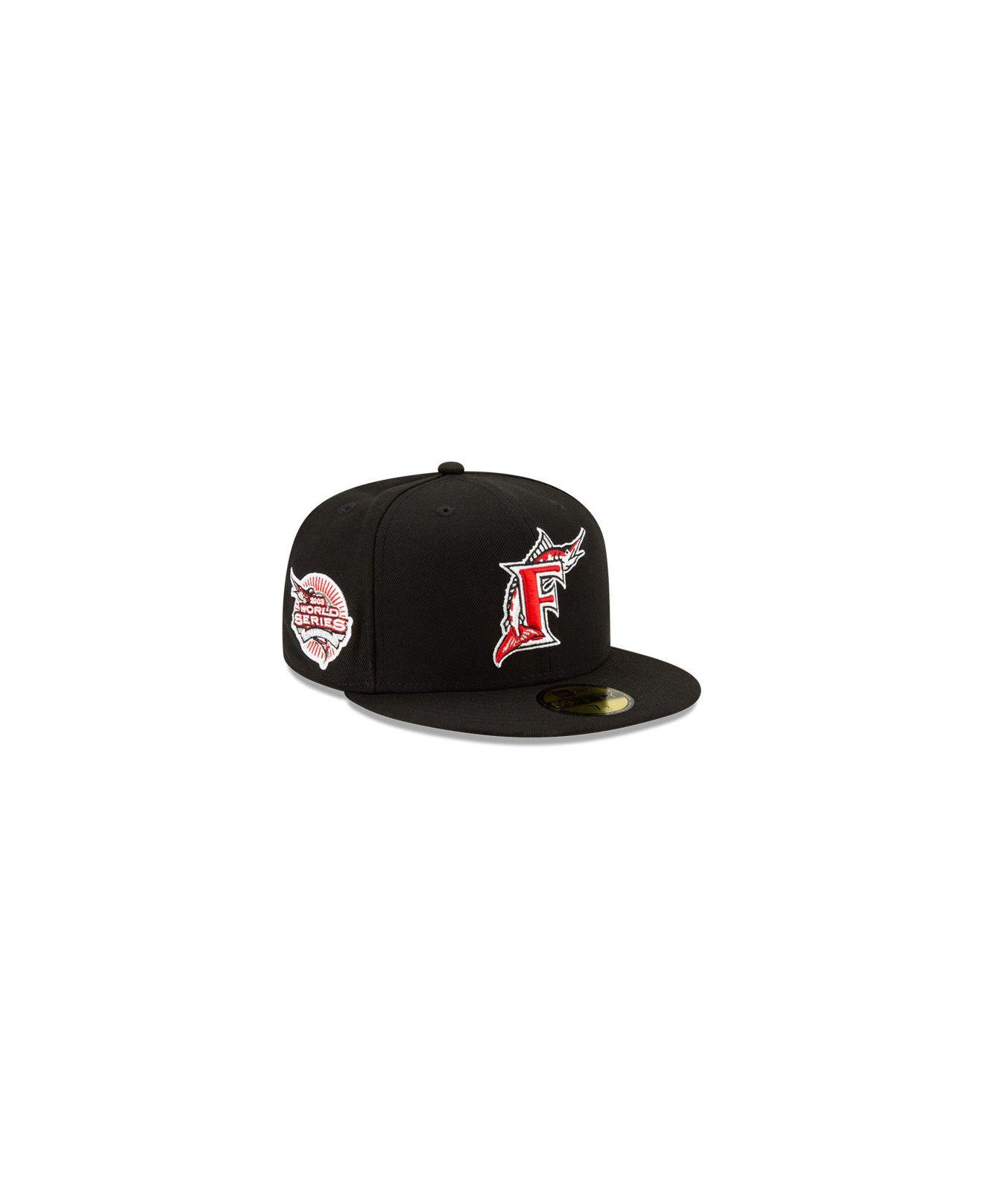 black florida marlins hat