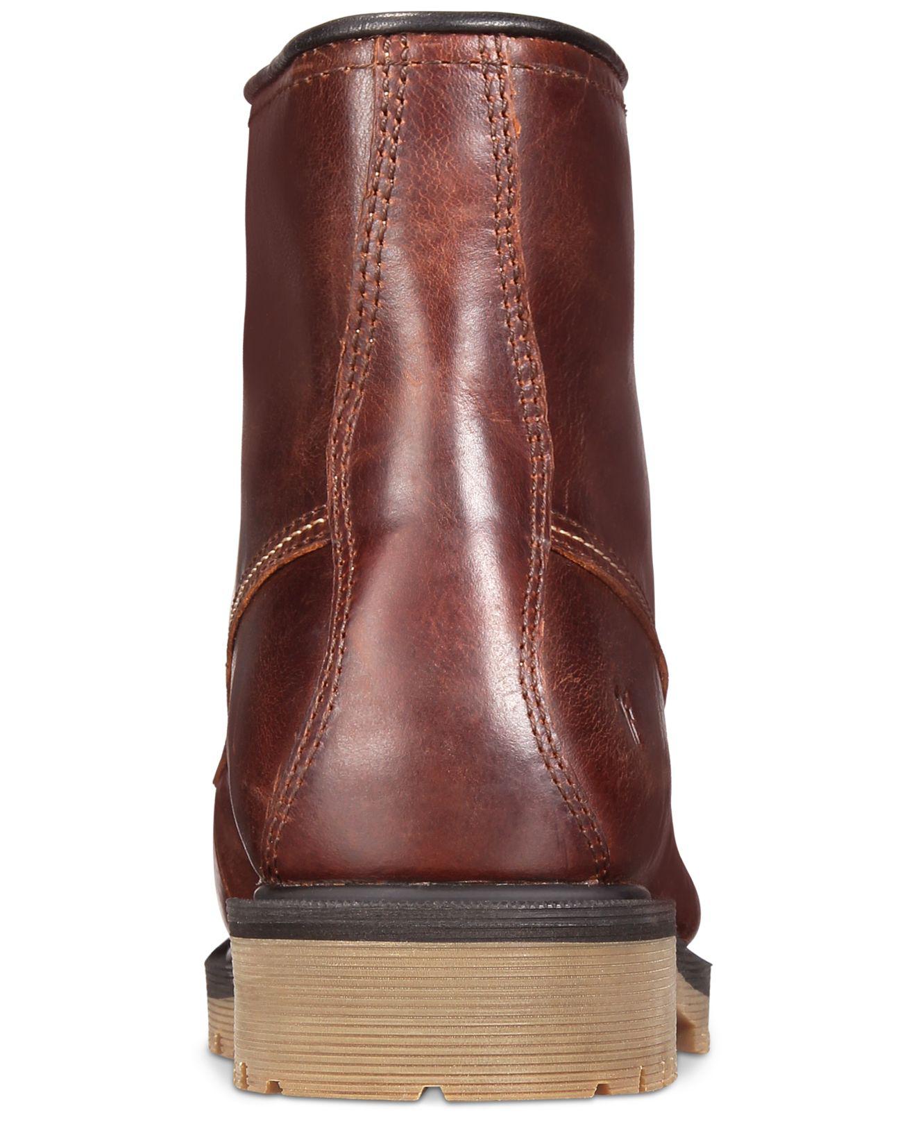 frye men's pine lug leather work boots