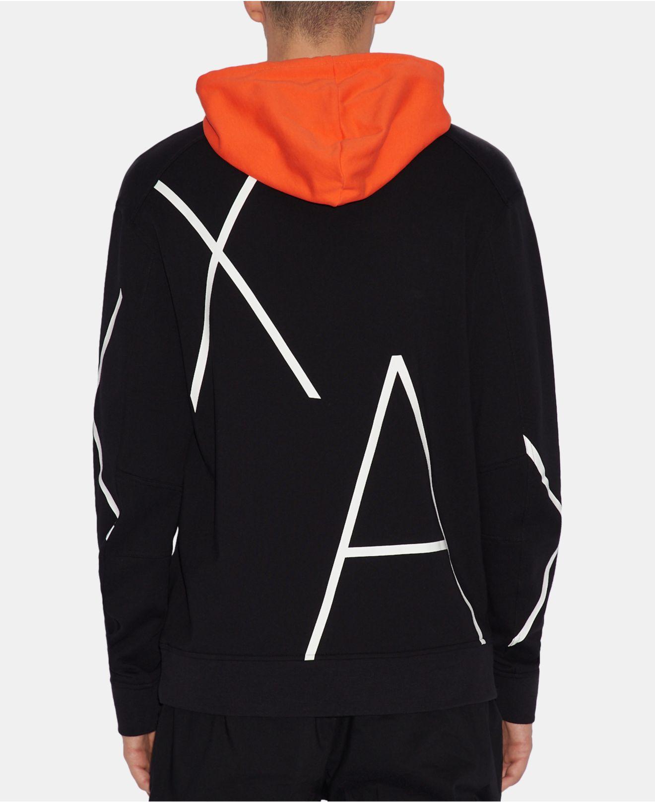 black armani exchange hoodie