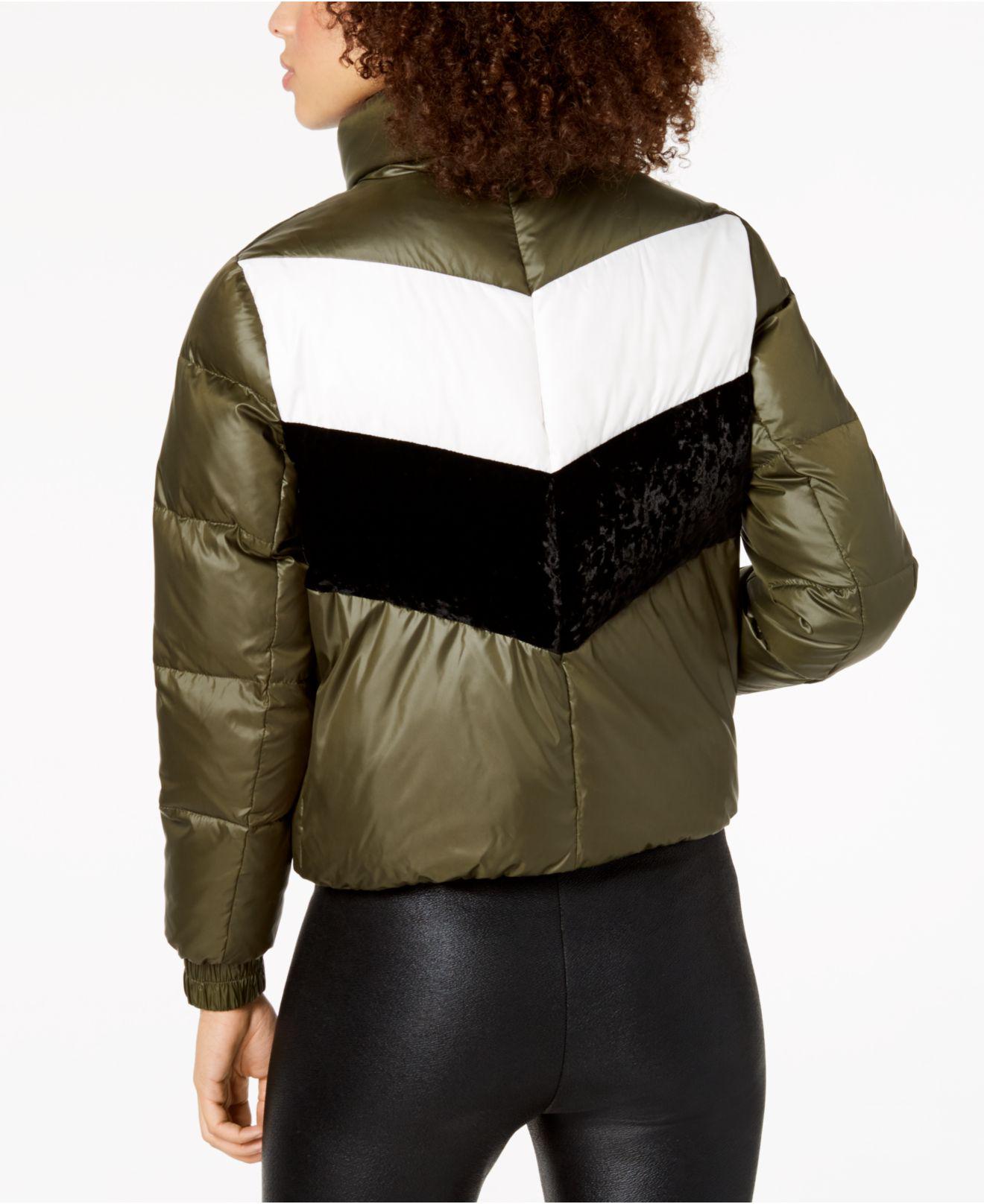 Andrew Marc Chevron Stripe Puffer Jacket 2024 ozogama.lt