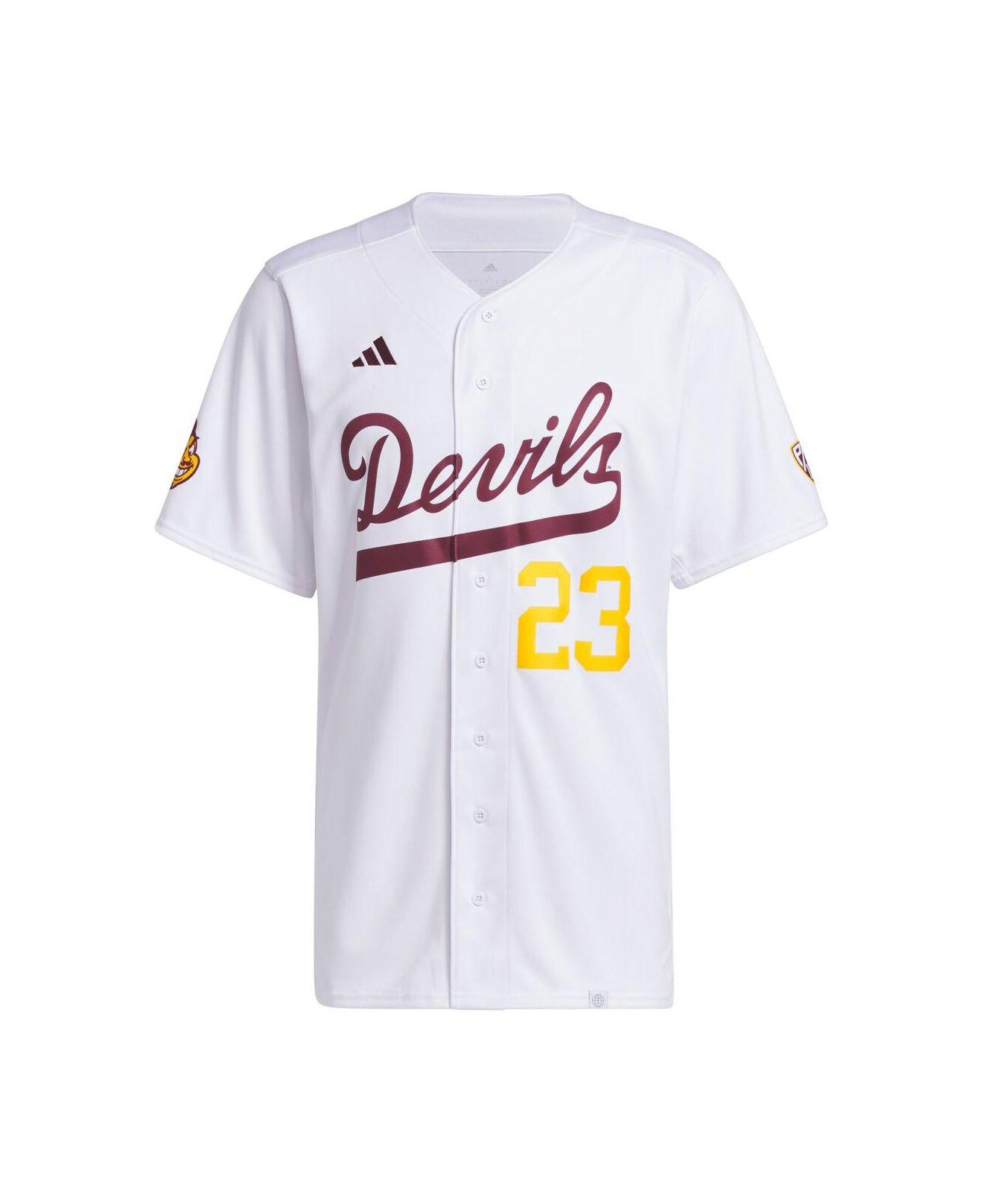 adidas #23 White Arizona State Sun Devils Team Baseball Jersey for Men |  Lyst