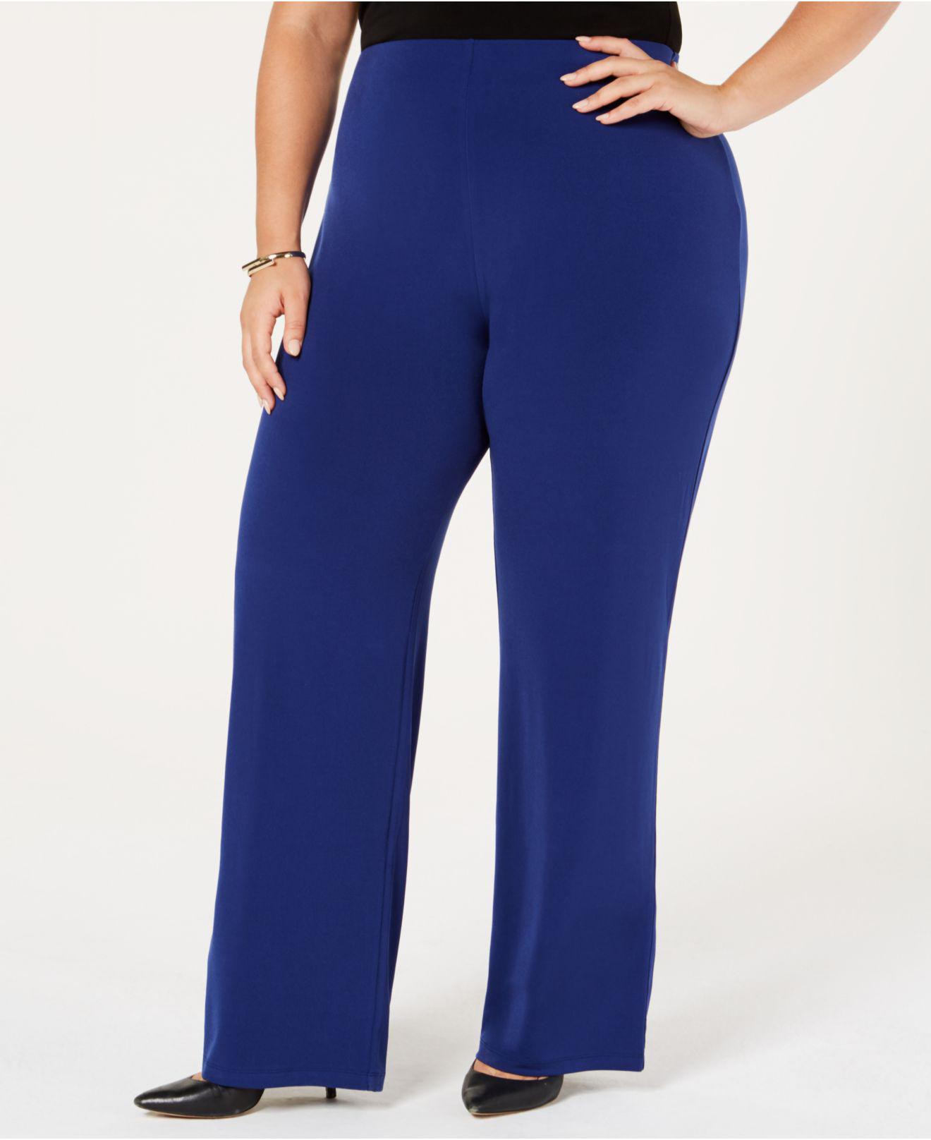 petite plus size wide leg pants