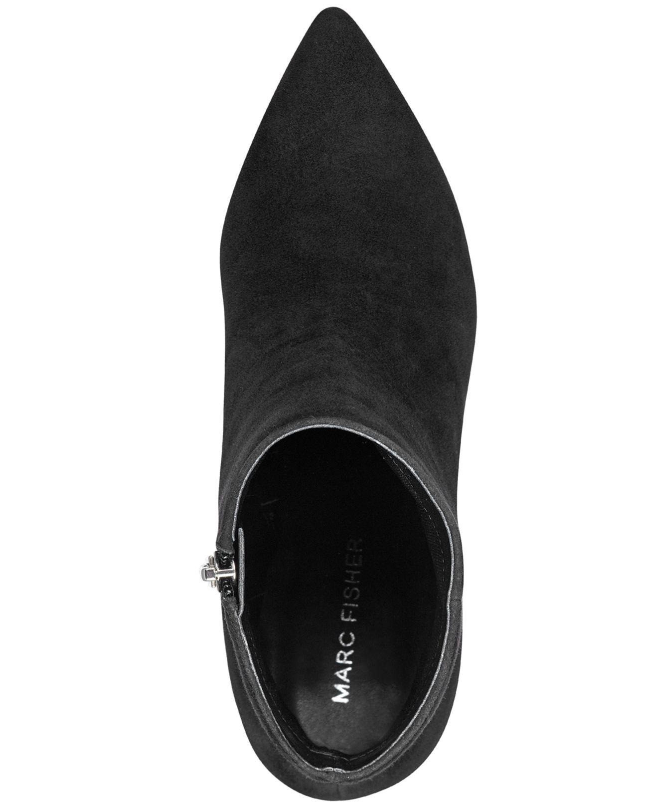 Marc Fisher Suede Retire Booties in Black Suede (Black) - Lyst