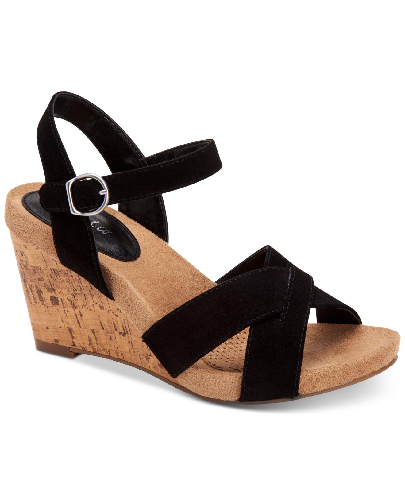 macy's wedge sandals on sale