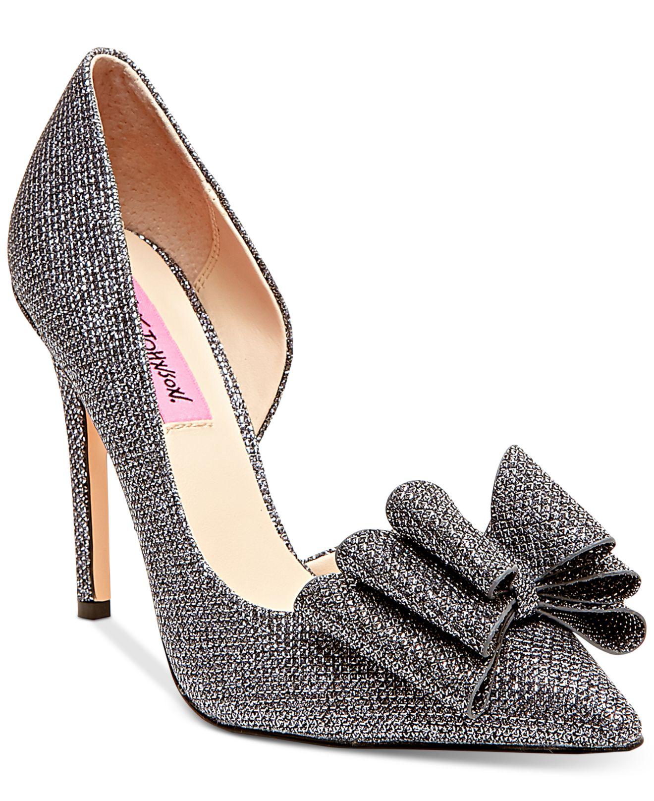 pewter evening pumps