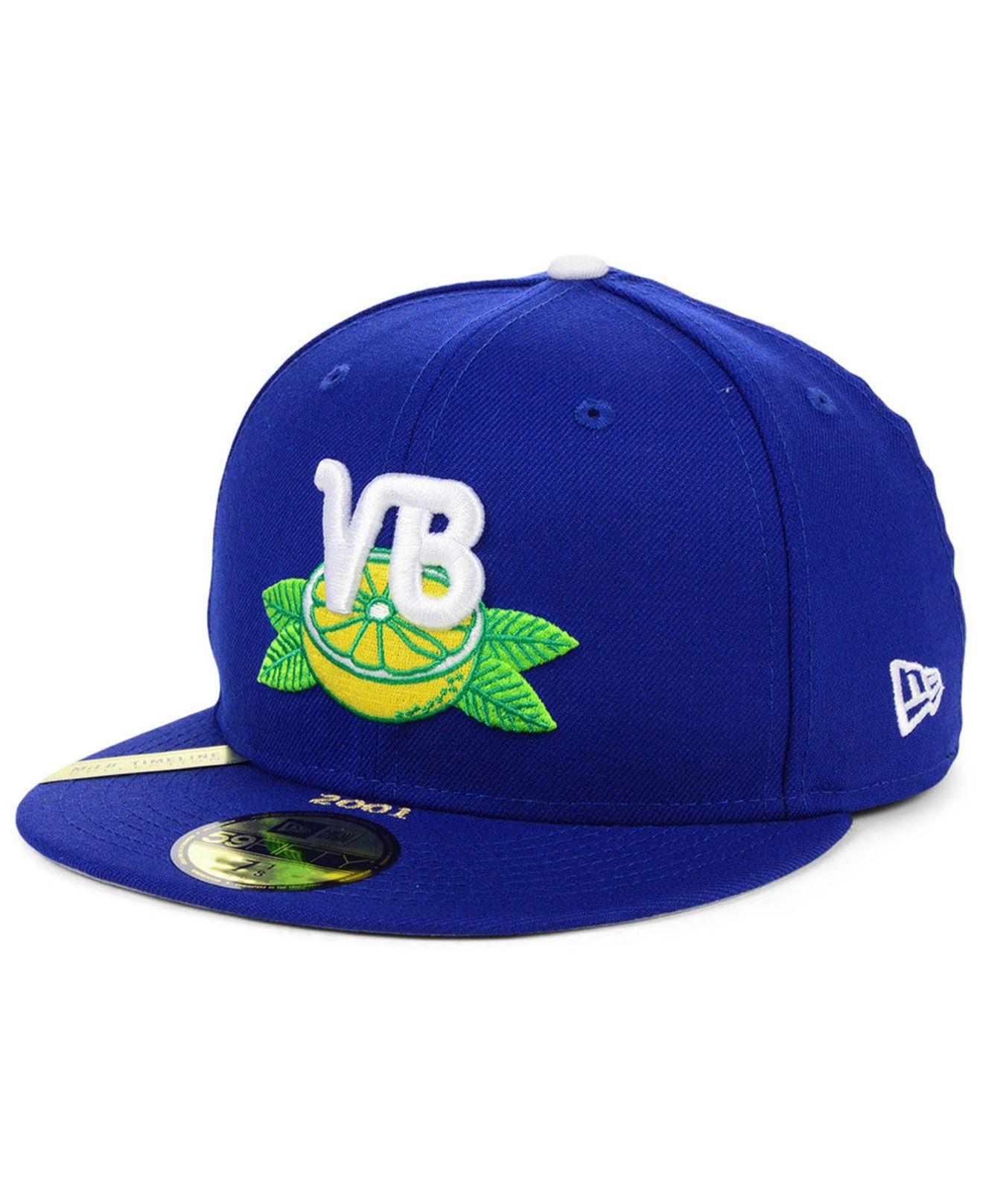 KTZ Vero Beach Dodgers Milb 100th Anniversary Patch 59fiftyfitted Cap