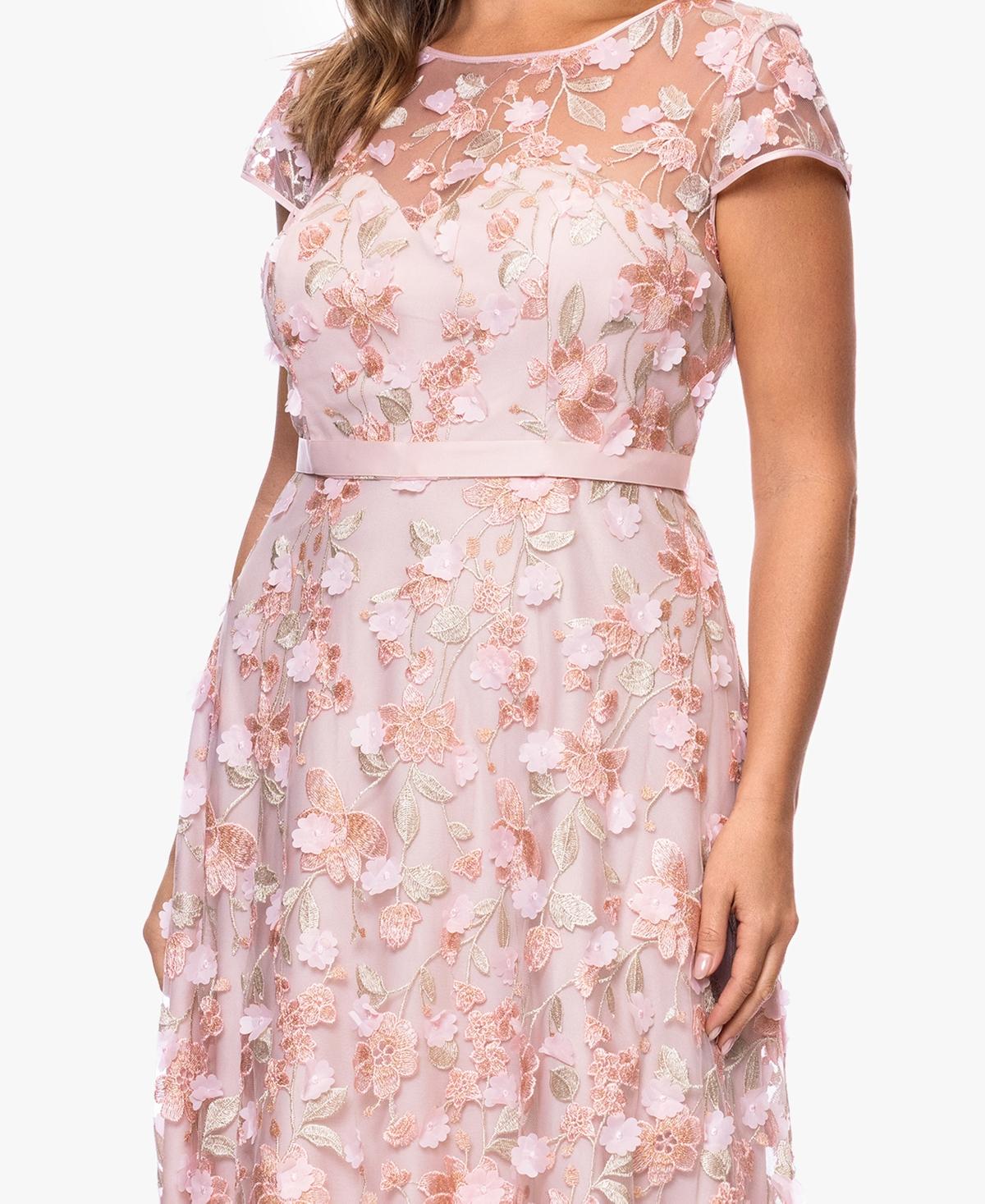 xscape embroidered floral lace sheath dress Xscape Evenings XSCAPE Womens Lace Sheath Dress
