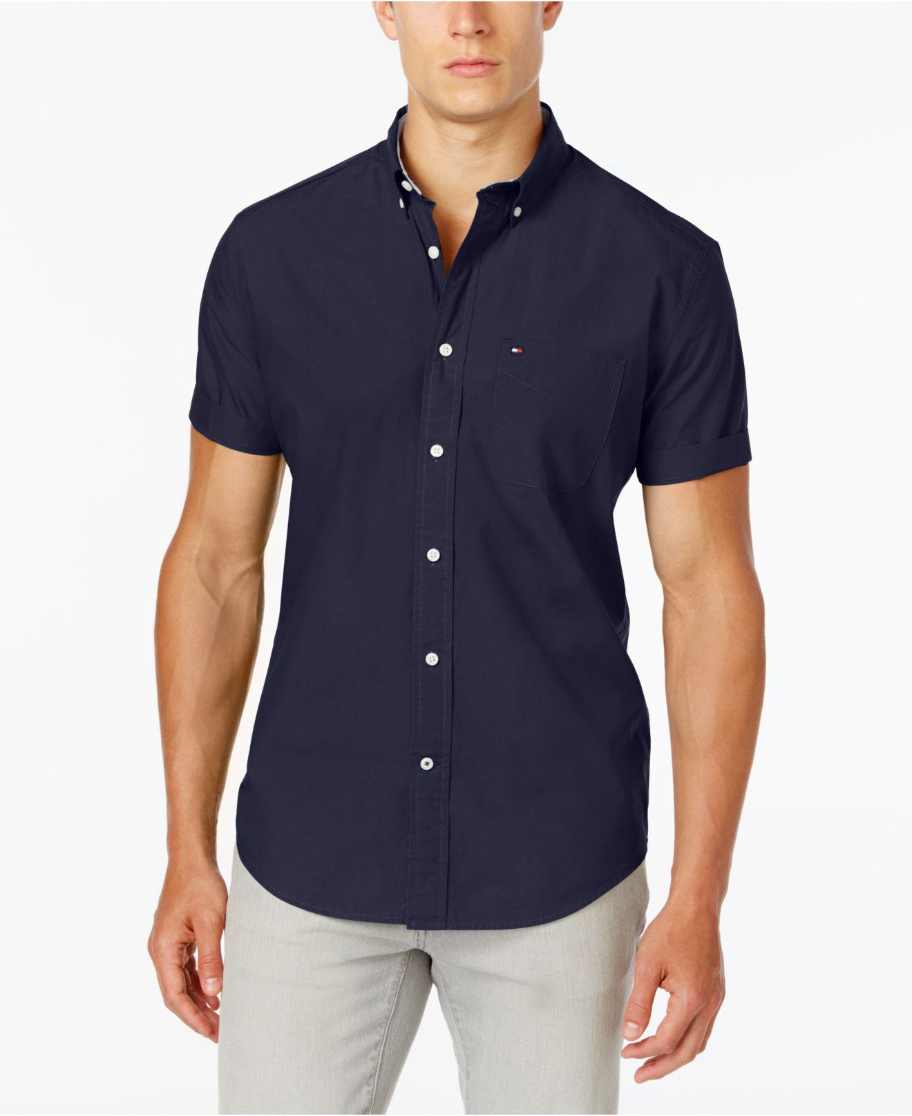 tommy hilfiger slim fit button down