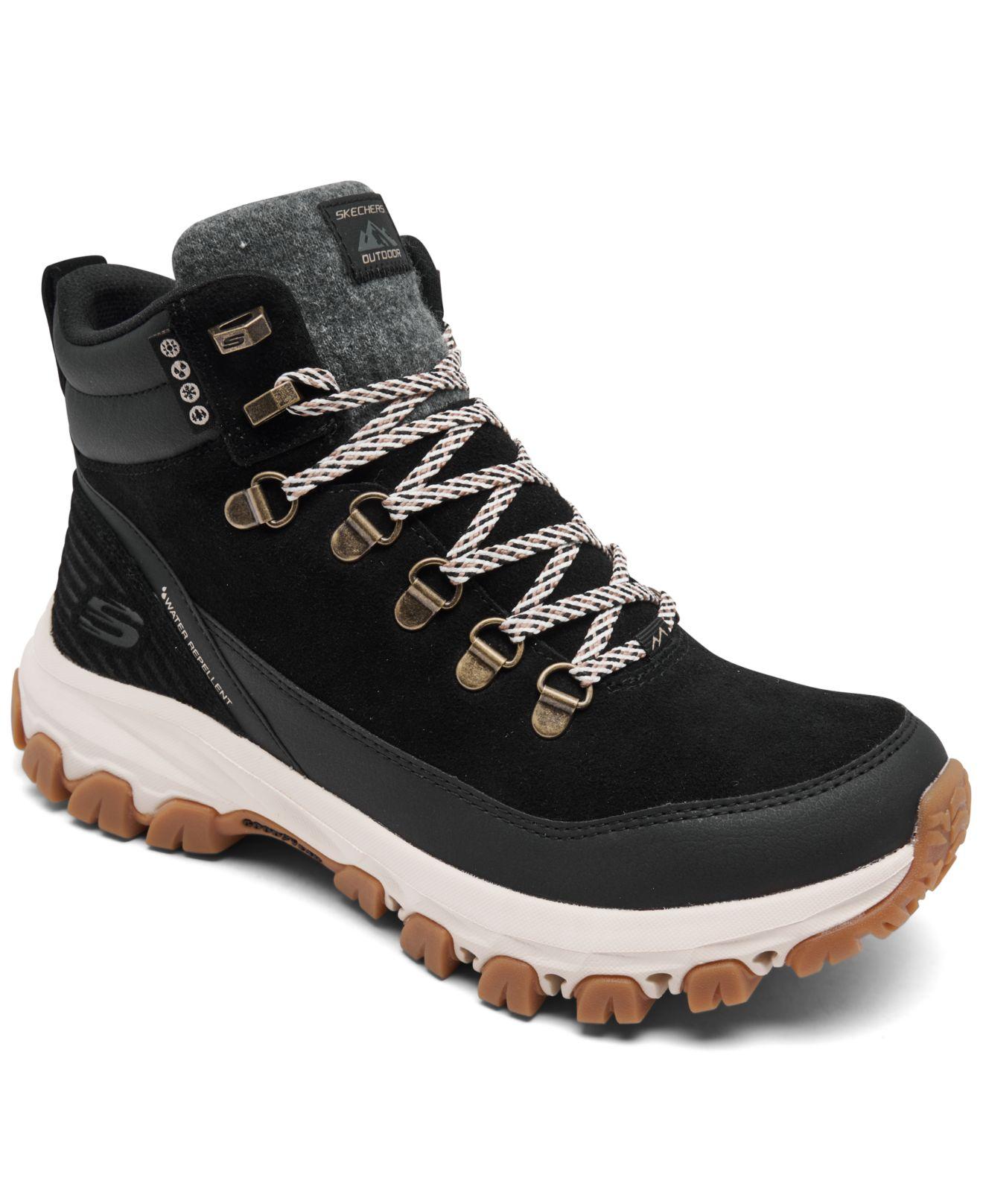 Skechers Relaxed Fit Edgemont High Profile Hiking Sneaker Boots From Finish Line in Black Lyst