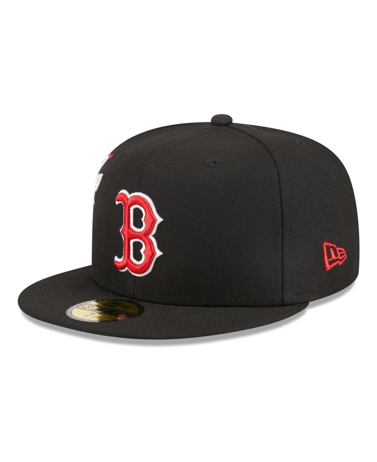 NEW ERA LETTERMAN BALTIMORE ORIOLES FITTED HAT (RED/BLACK