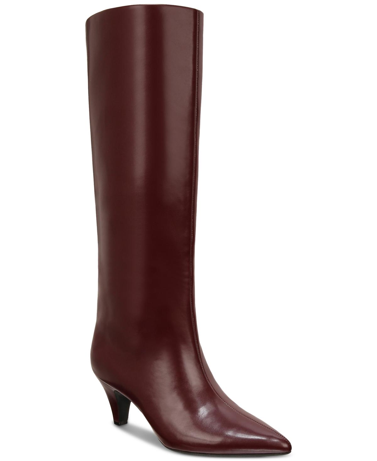 Alfani Kaiaa Knee High Stovepipe Boots in Brown Lyst
